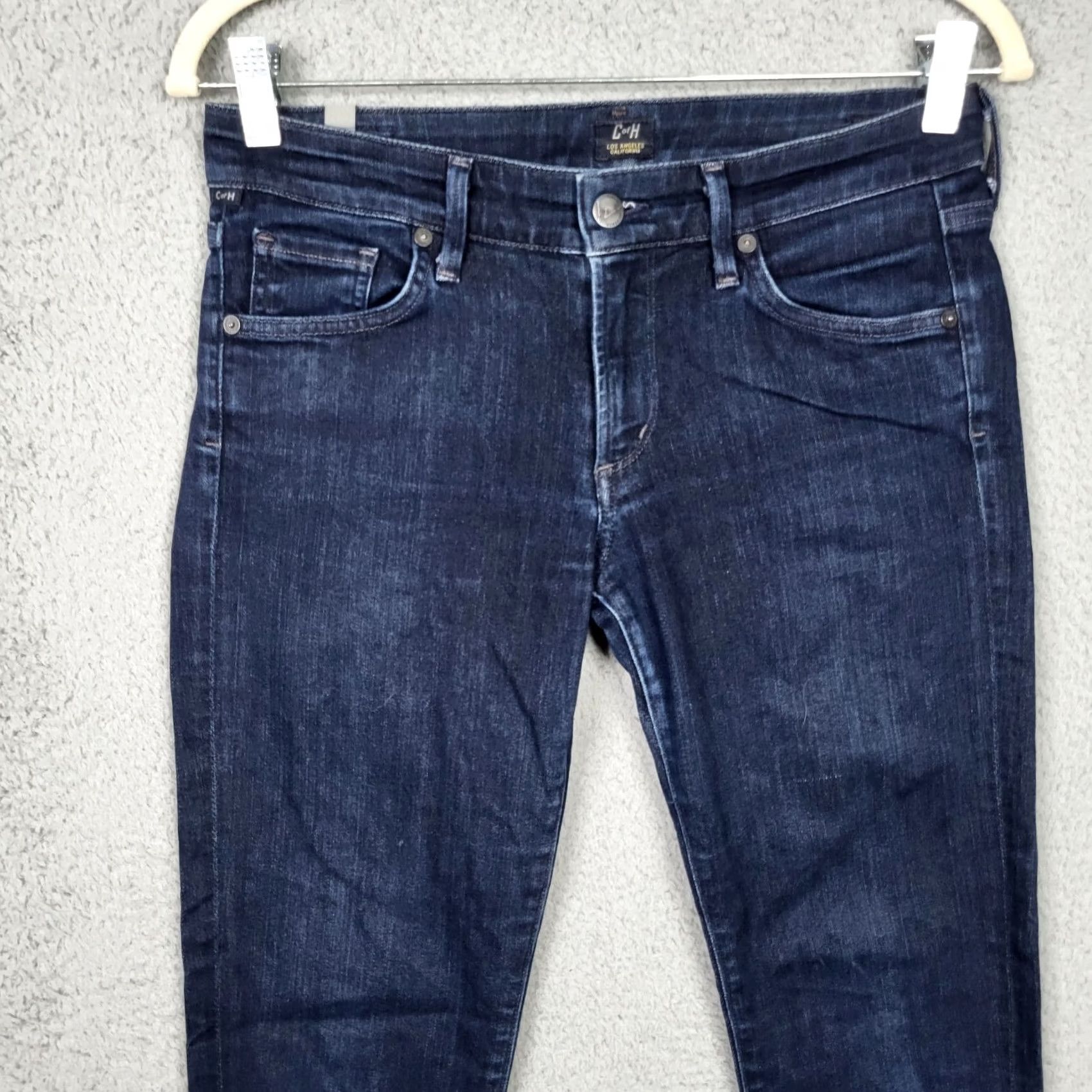 Citizens Of Humanity Citizen of Humanity Women's Skinny Jeans Size 27 Dark Blue Denim 5-Pocket Casual Jeans Size 27" / US 4 / IT 40 - 2 Thumbnail