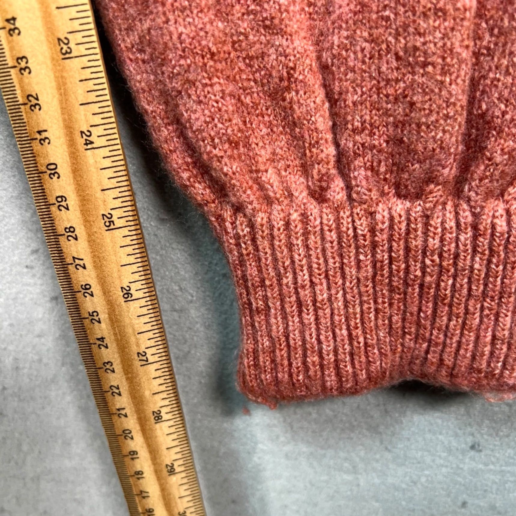 Zara Zara Womens Medium Red Knit Jogger Knit Sweatpants Acrylic Blend Pants Womens M Red Jogger knit Size 32" / US 10 / IT 46 - 7 Thumbnail