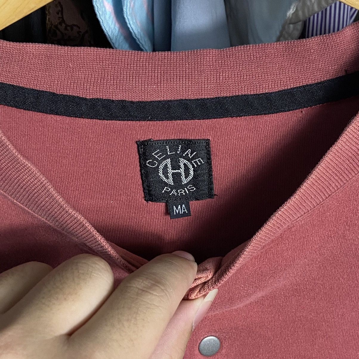 Celine Vintage Celine Henley Crewneck Embroidery Size US M / EU 48-50 / 2 - 3 Thumbnail