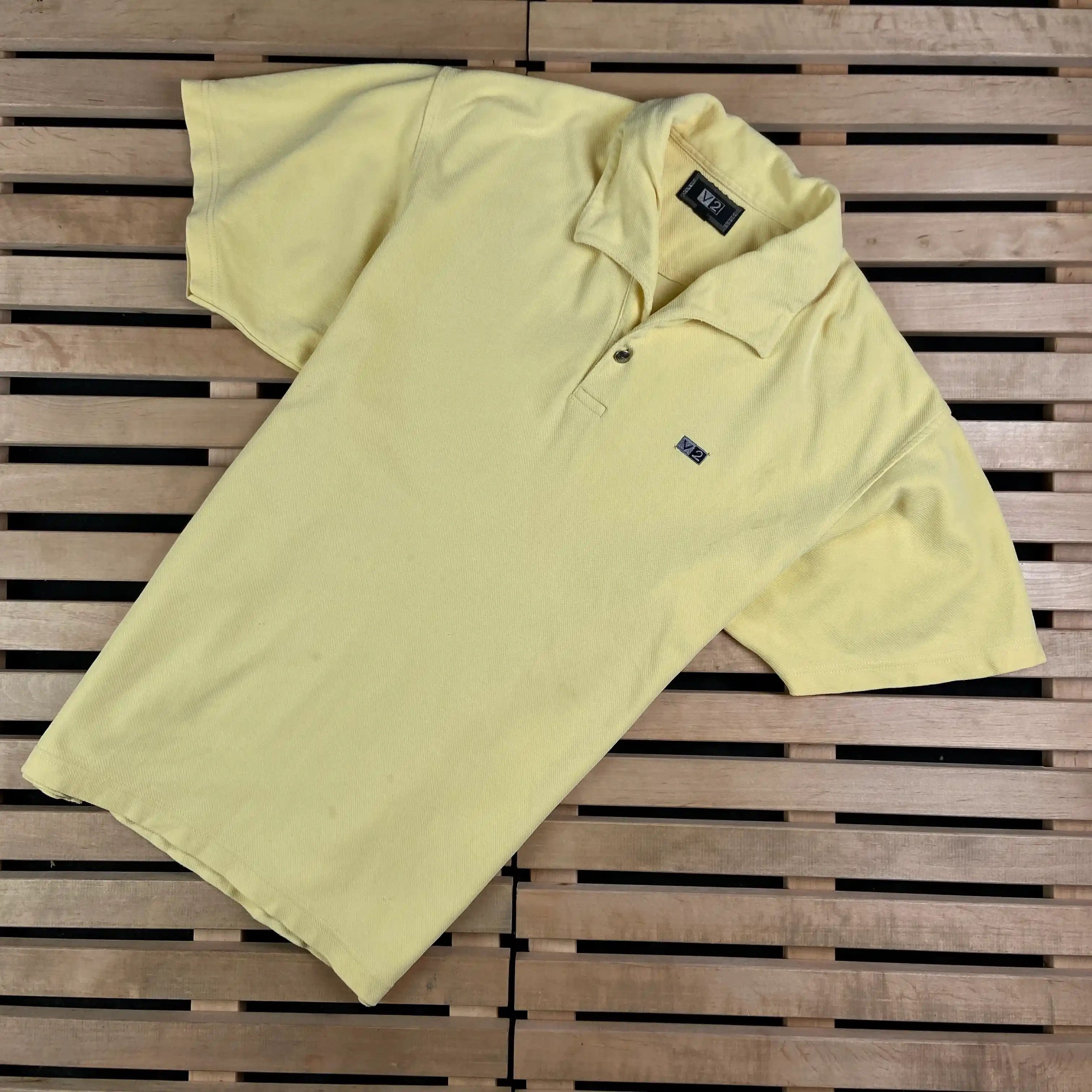 Versace × Vintage Mens Polo T Shirt Versace V2 Vintage Size L Size US L / EU 52-54 / 3 - 1 Thumbnail