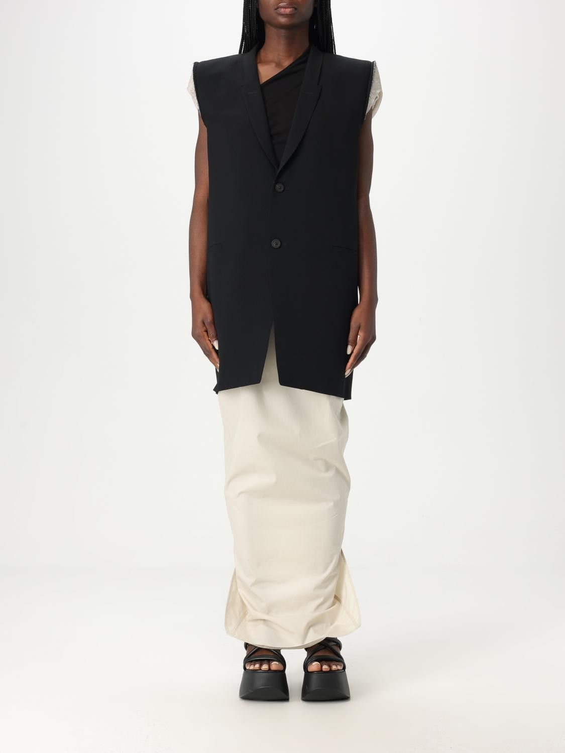 Rick Owens Rick Owens Waistcoat Woman Black Size S / US 4 / IT 40 - 1 Thumbnail