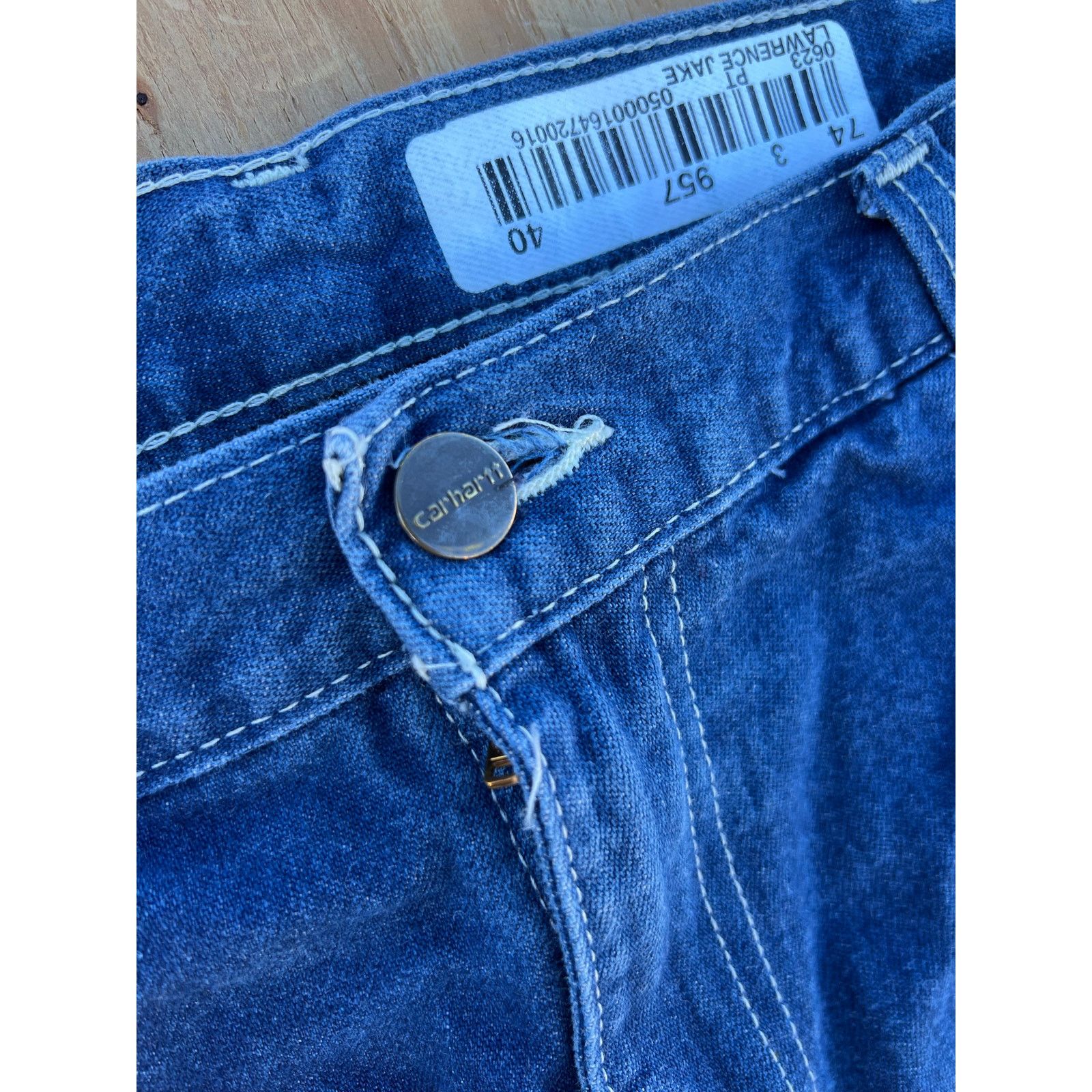 Carhartt Carhartt Jeans 34x 32 Blue Denim Carpenter Dungaree distress Size US 34 / EU 50 - 8 Thumbnail