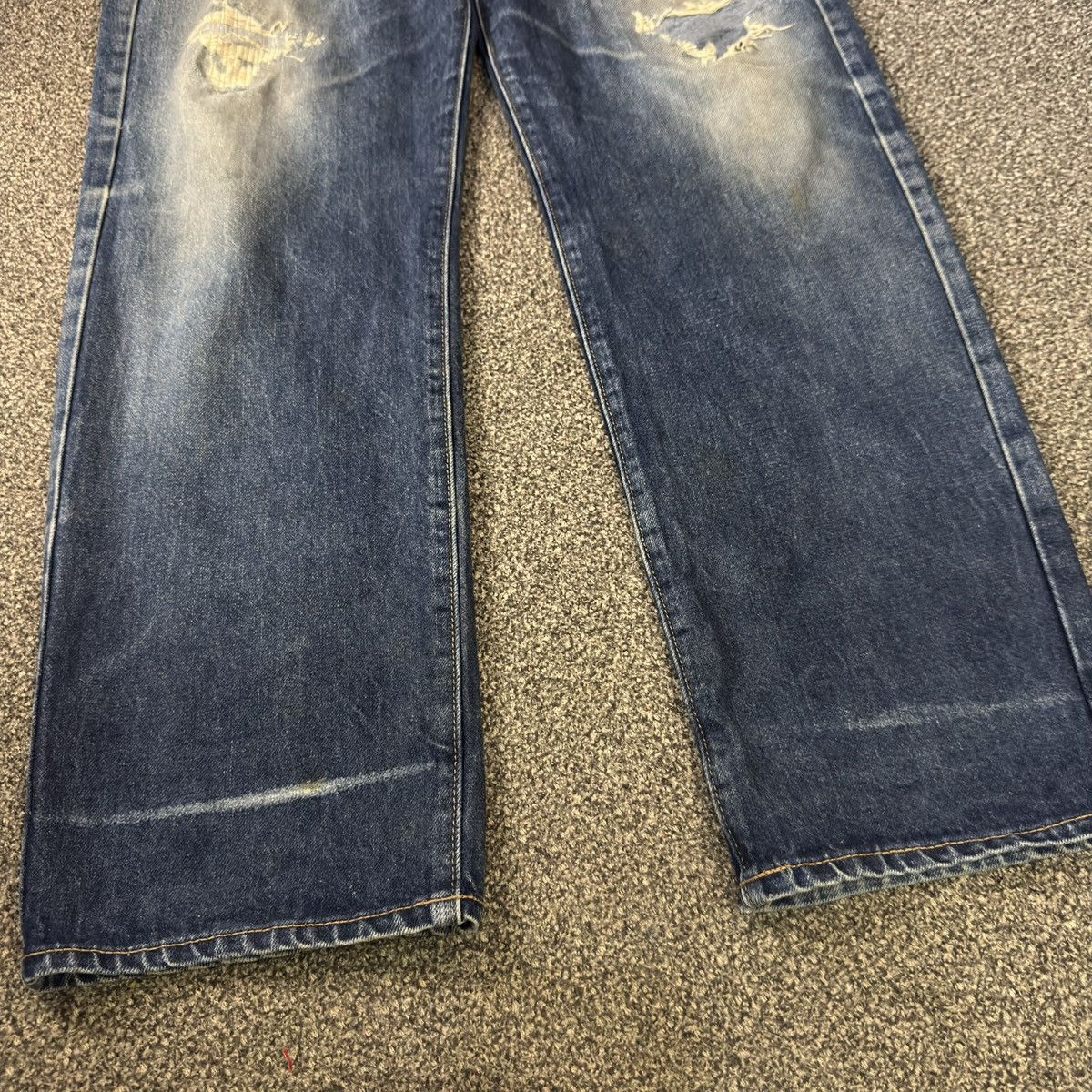 Warehouse 🔥🇯🇵 Vintage Japanese Denim Warehouse Distressed Jeans Size US 33 - 7 Thumbnail