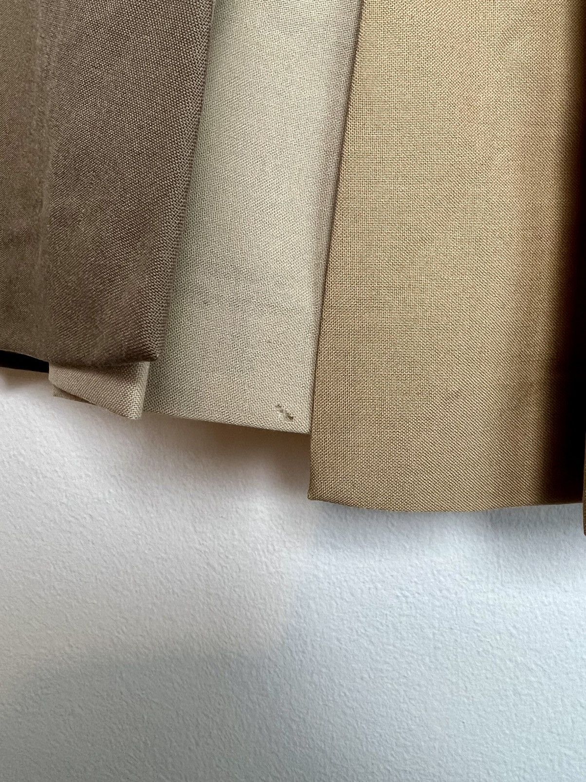 Marni Marni paneled wool mid-length skirt in khaki and tan Size 27" / US 4 / IT 40 - 10 Thumbnail