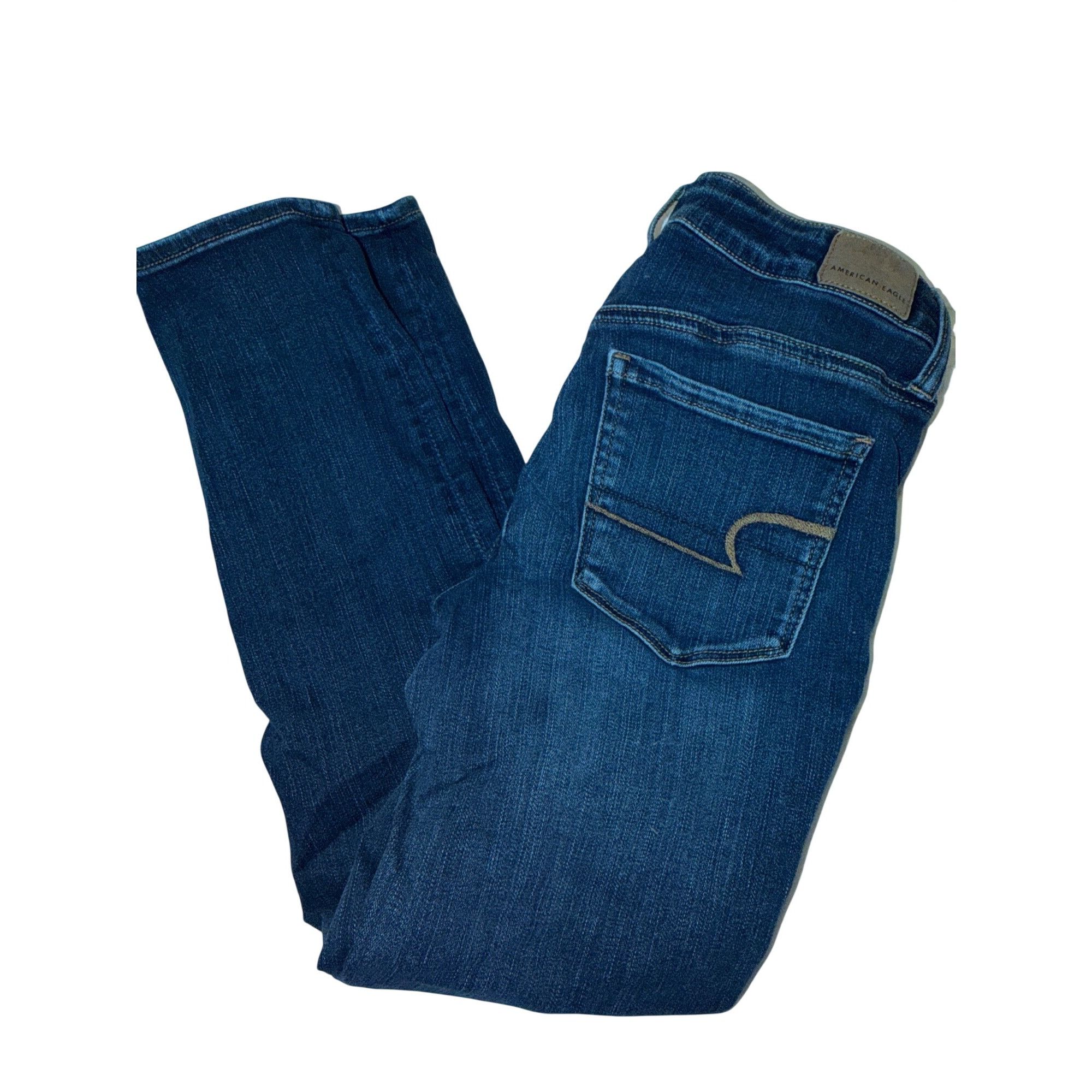 American Eagle Outfitters American Eagle Skinny Jeans Next Level Stretch Blue Denim Si Size 24" / US 00 / IT 34 - 3 Thumbnail
