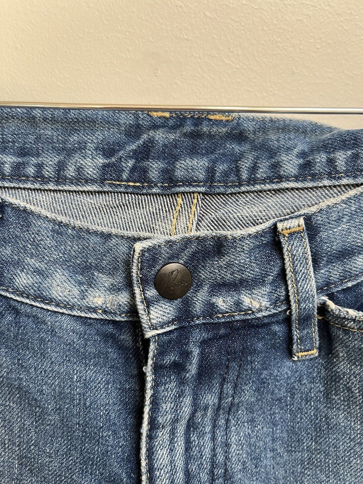 Needles Needles Nepenthes Patches Denim Jeans - Mid Blue Size US 32 / EU 48 - 4 Thumbnail