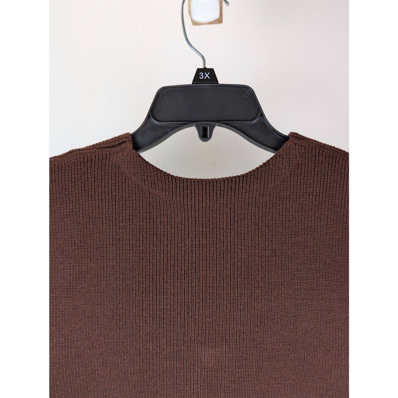Studio Nicholson o1rshd1 Chesnut Knitwear 12GG Rib Zipped Vest Gilet in Brown Size US M / EU 48-50 / 2 - 15 Thumbnail