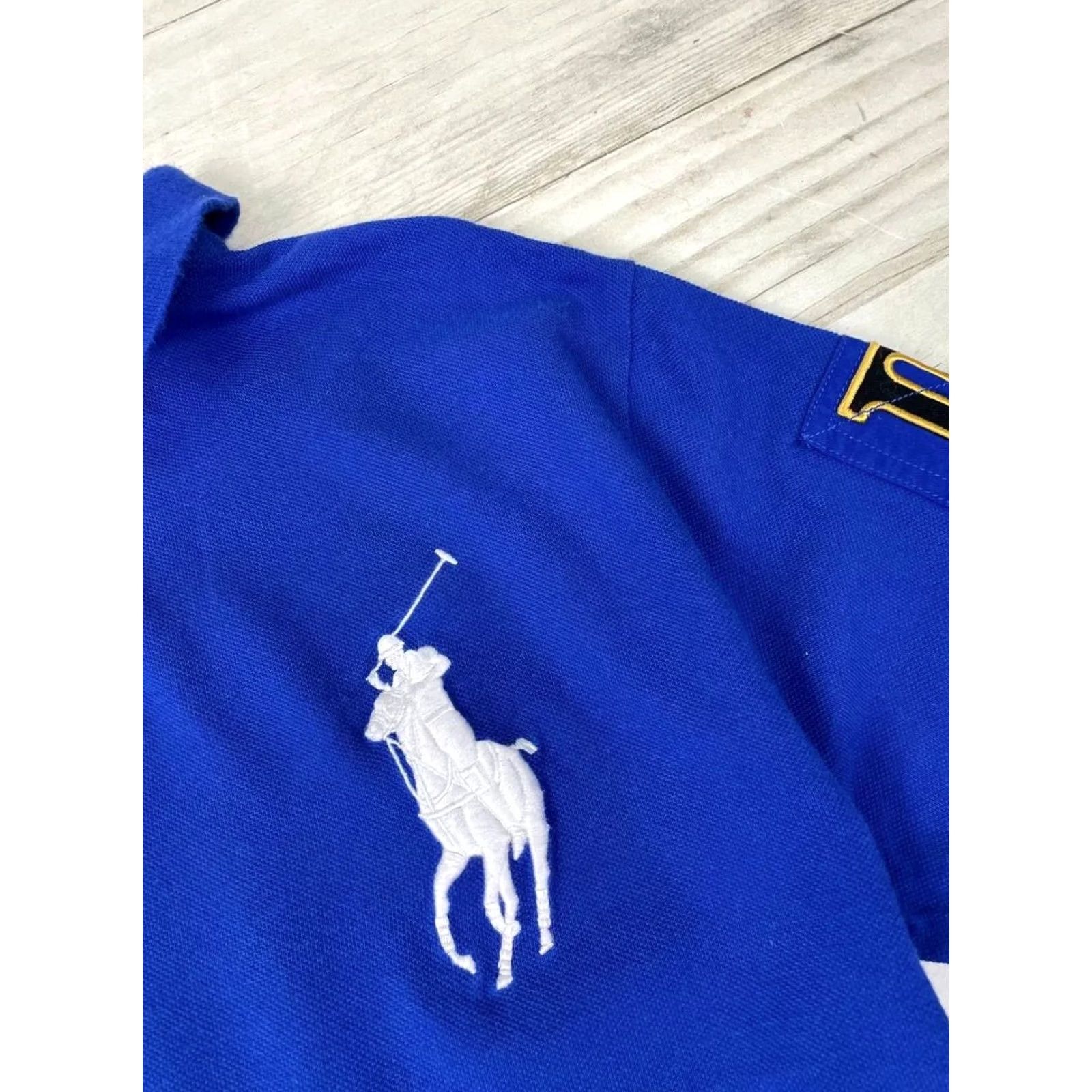 Polo Ralph Lauren Polo Ralph Lauren Rugby Shirt Mens Polo Blue M Big Pony Logo Short Sleeve Button Collared 100% Cotton Vintage Casual Size US M / EU 48-50 / 2 - 4 Thumbnail