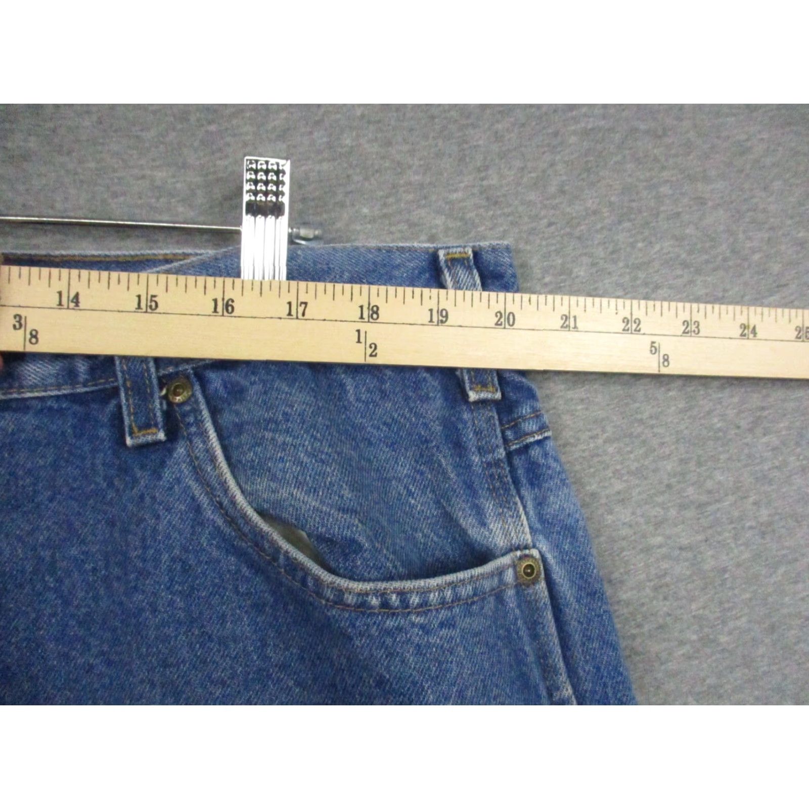 Carhartt Carhartt Jeans Men 40x33 Relaxed Fit Blue Work Hammer Loop Denim Cargo Pockets Jeans Utility 40 in Size US 40 / EU 56 - 3 Thumbnail