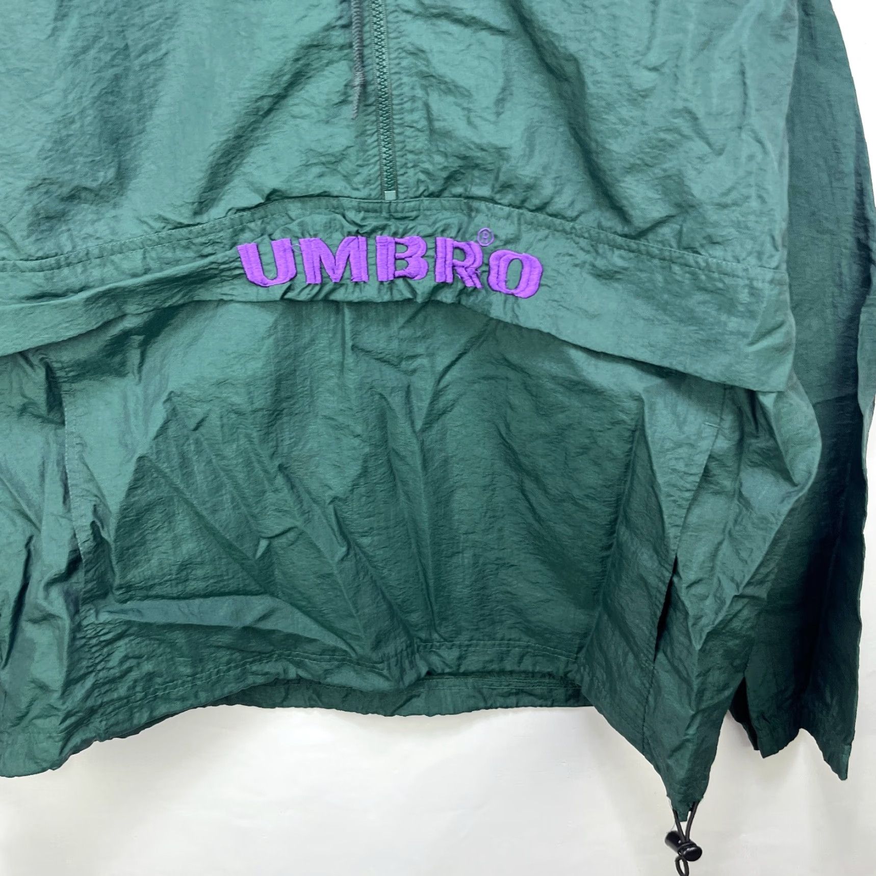 Umbro VINTAGE Umbro Windbreaker Jacket Mens L Green 90s Hooded Soccer Size US L / EU 52-54 / 3 - 2 Thumbnail