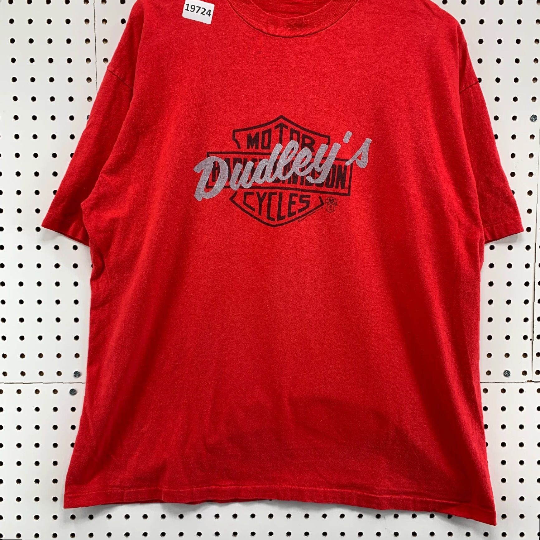 Harley Davidson VINTAGE Harley-Davidson Shirt Mens 2XL Red 90s Graphic Print Crew Neck Single Stitch T-Shirt Size US XXL / EU 58 / 5 - 7 Thumbnail