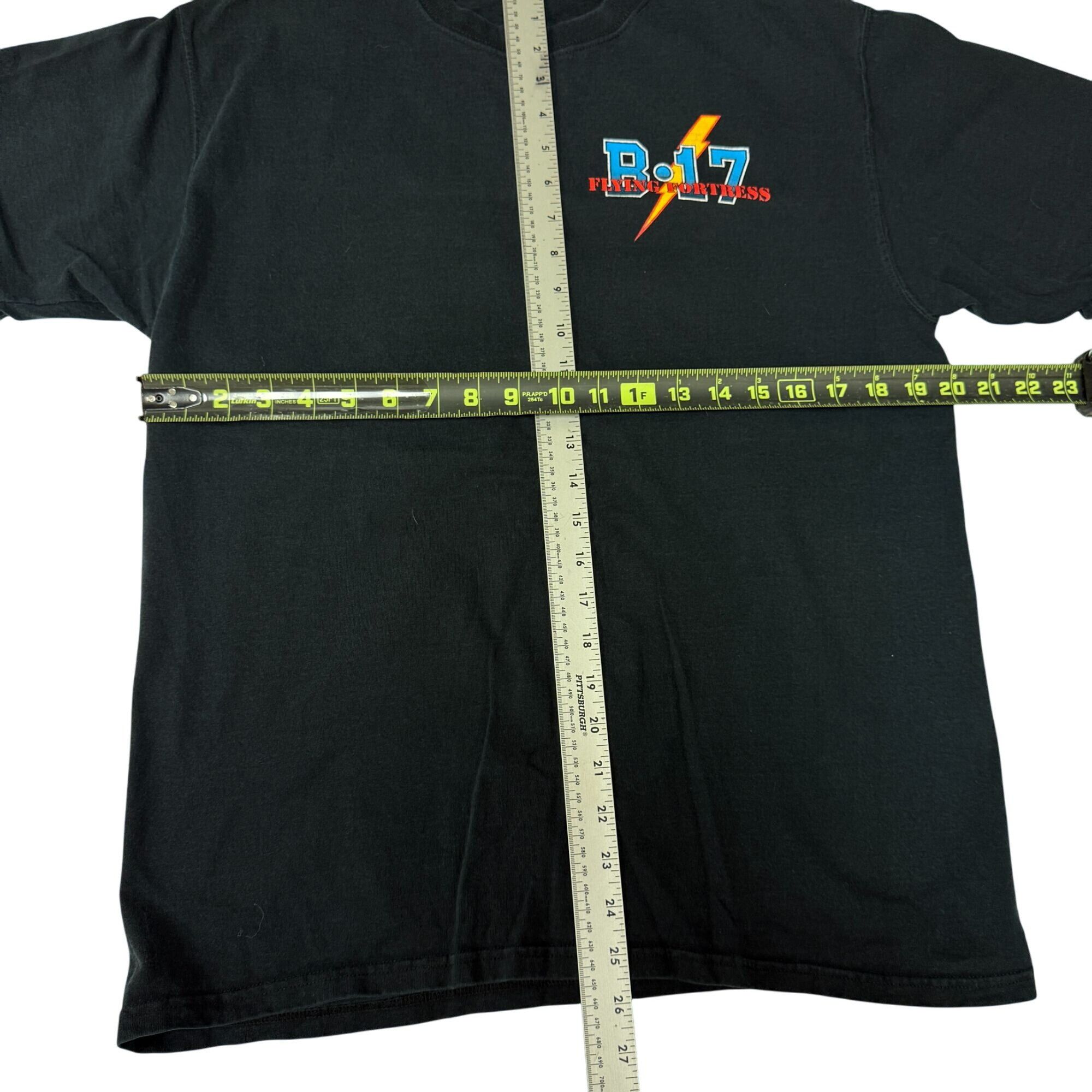 Other 90's B 17 Flying Fortress PINUP GIRL War Plane Biker T Shirt Size US M / EU 48-50 / 2 - 6 Thumbnail