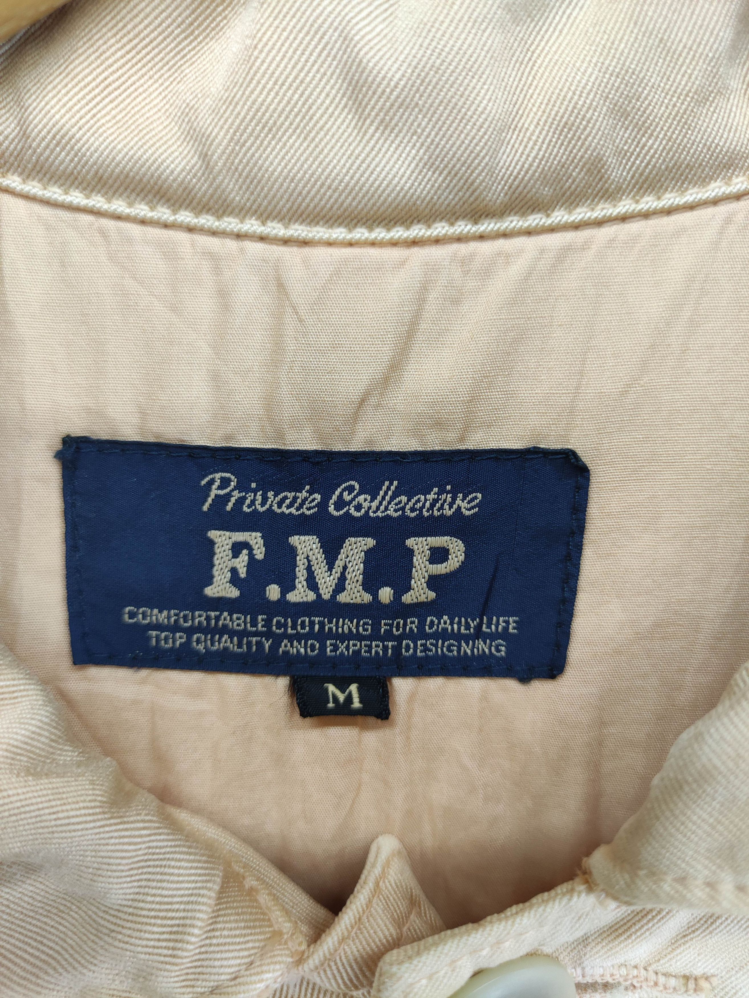 Japanese Brand Vintage F.M.P Light Jacket Pocket Back And Front Button Up Size US L / EU 52-54 / 3 - 3 Thumbnail