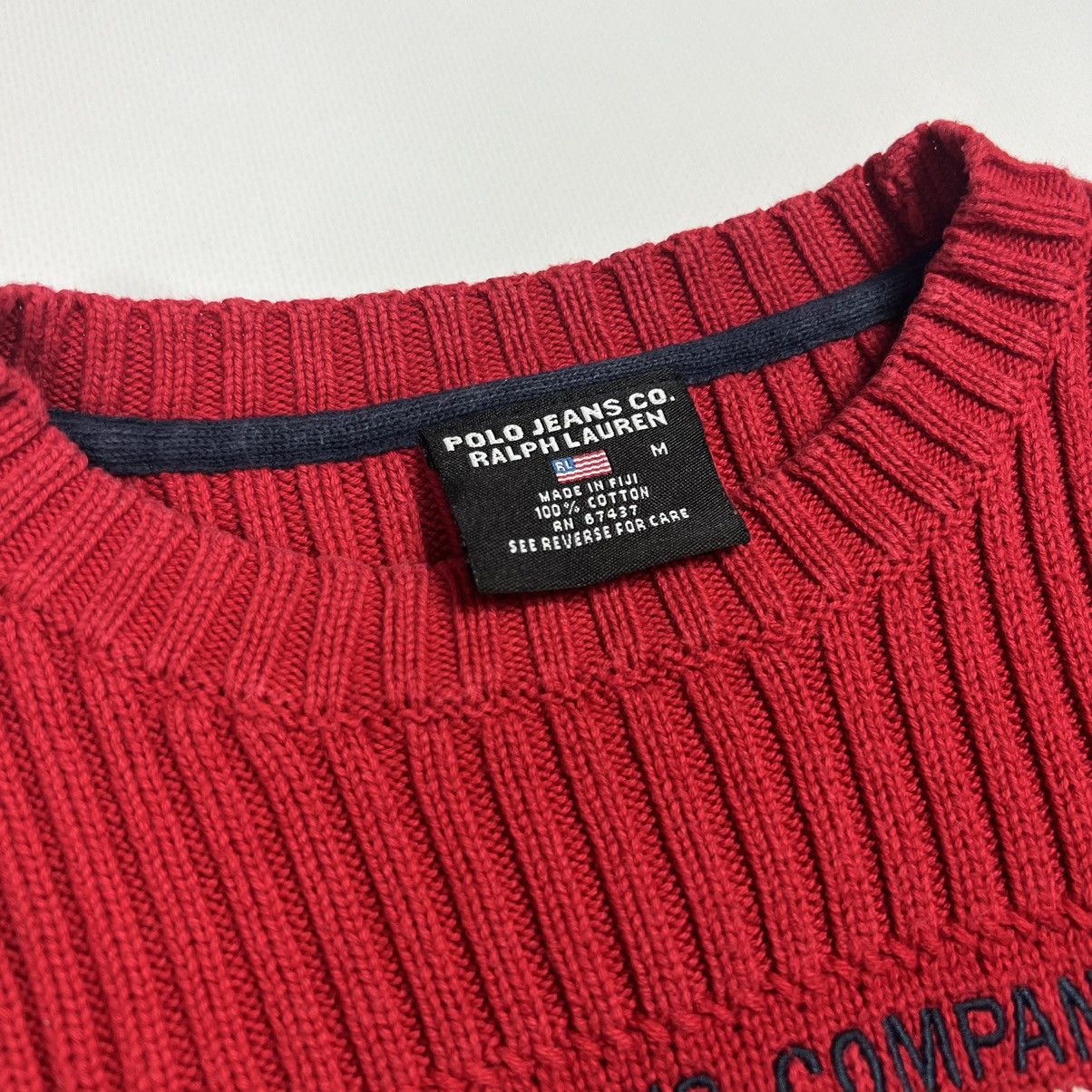 Ralph Lauren × Vintage Ralph Lauren American Flag ribbed cotton sweater Size M / US 6-8 / IT 42-44 - 5 Thumbnail