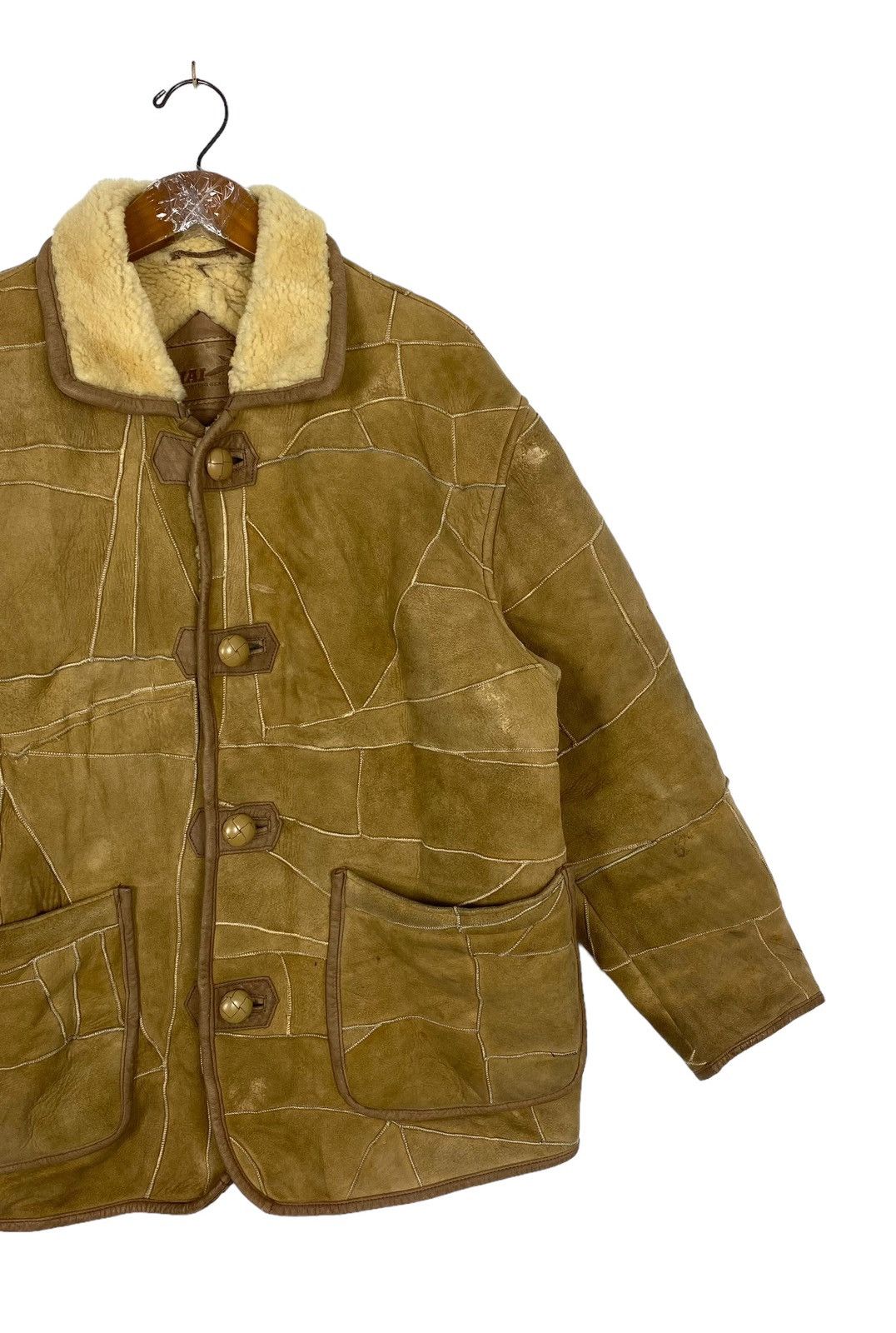 Hai Sporting Gear Hai Sporting Gear Issey Shearling B3 Patch Work Jacket Size US M / EU 48-50 / 2 - 3 Thumbnail