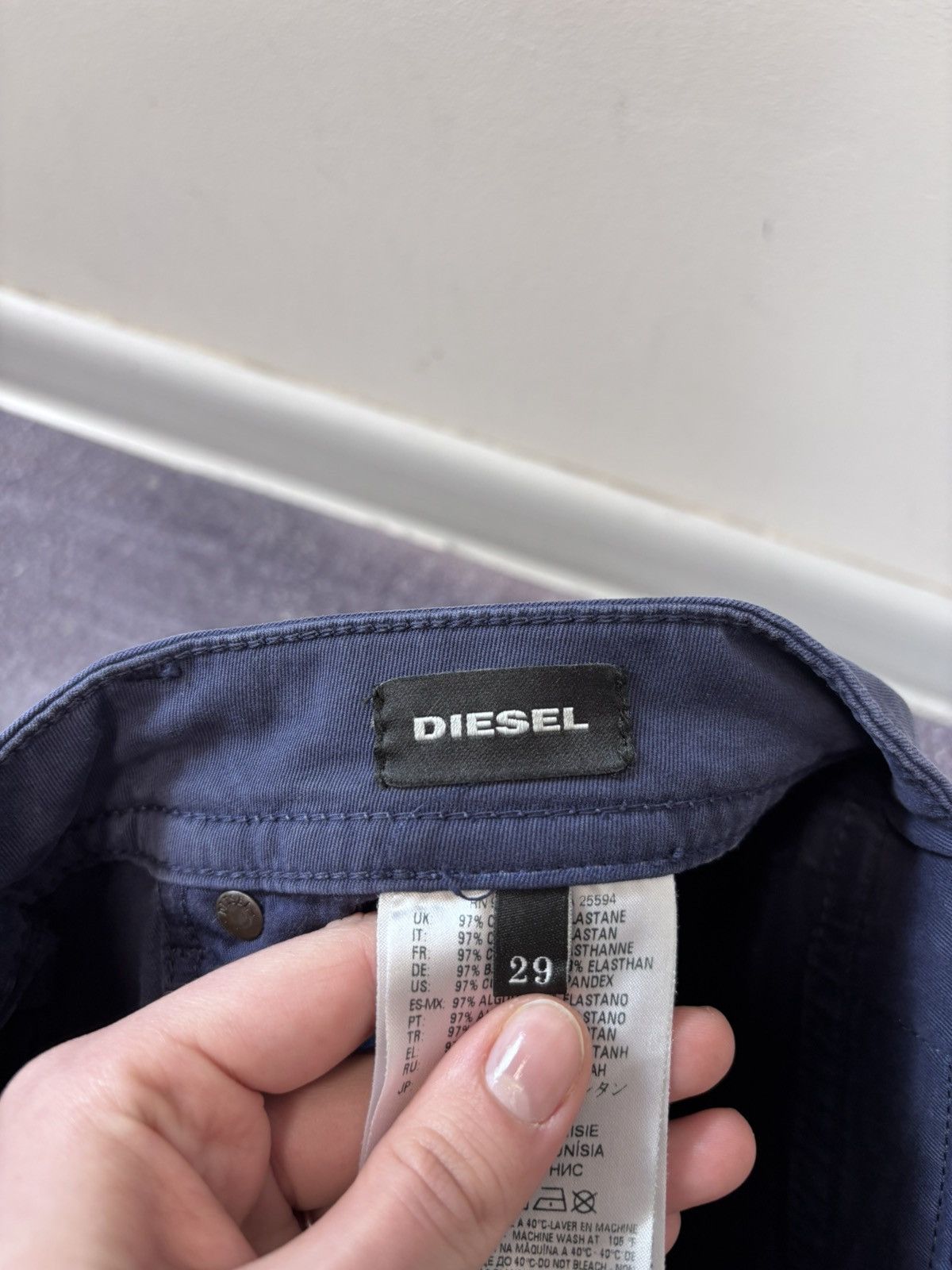 Diesel Diesel Buster NWT Men’s Navy Blue Straight Fit Pants Jeans Size US 29 - 14 Thumbnail