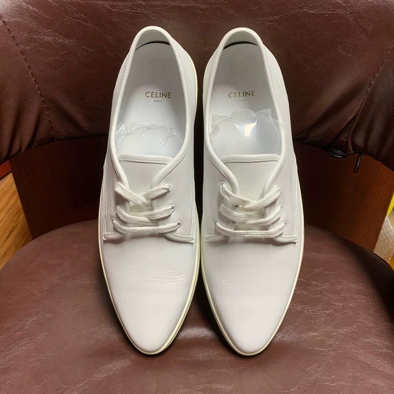 Celine Celine White Leather Casual Sneakers Size 41 Size US 9.5 / IT 39.5 - 2 Thumbnail