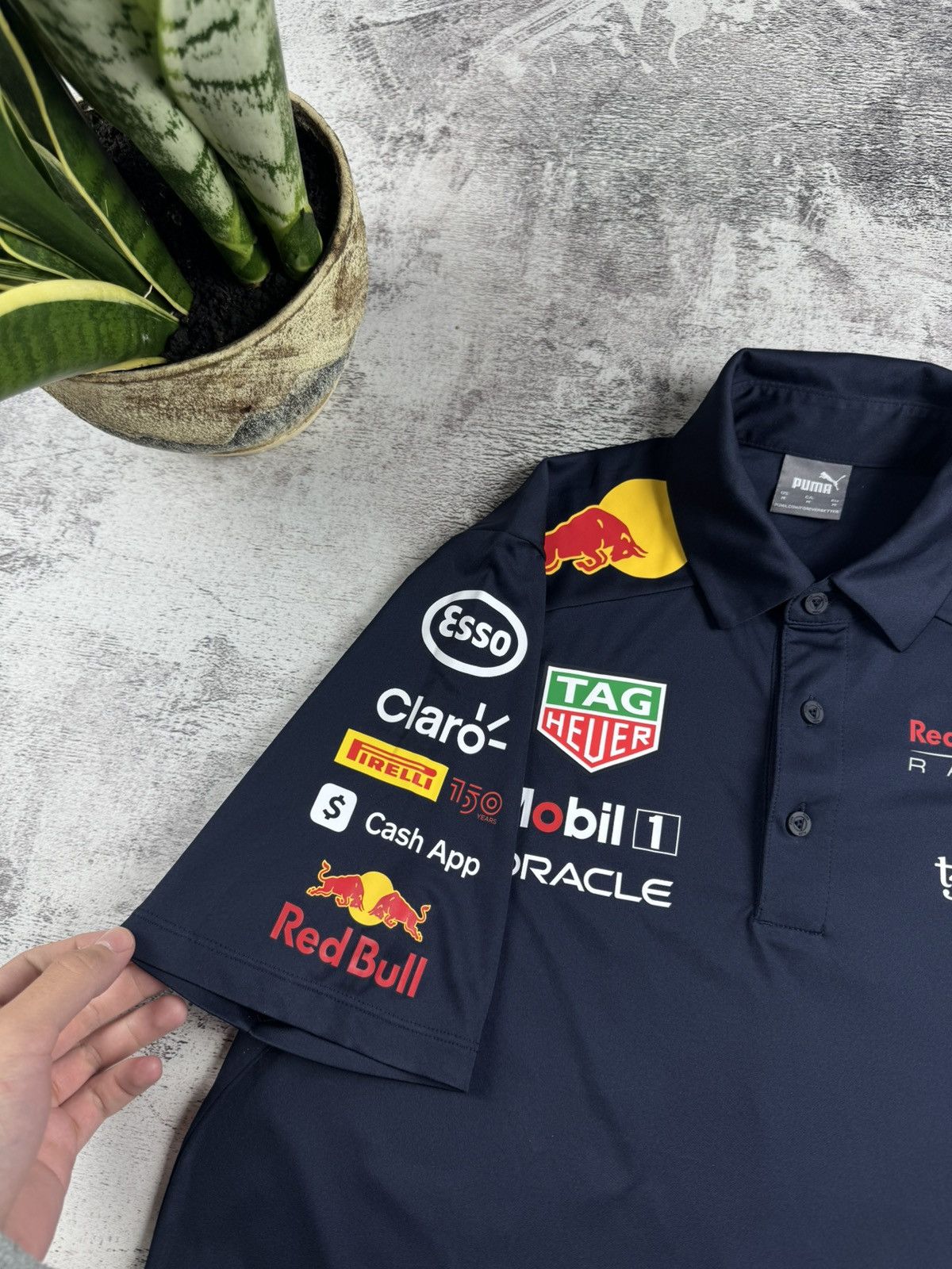 Red Bull Red Bull Puma Medium Blue 2021 Moto Racing Formula 1 T Shirt Men’s Tee Jersey Size US M / EU 48-50 / 2 - 7 Thumbnail