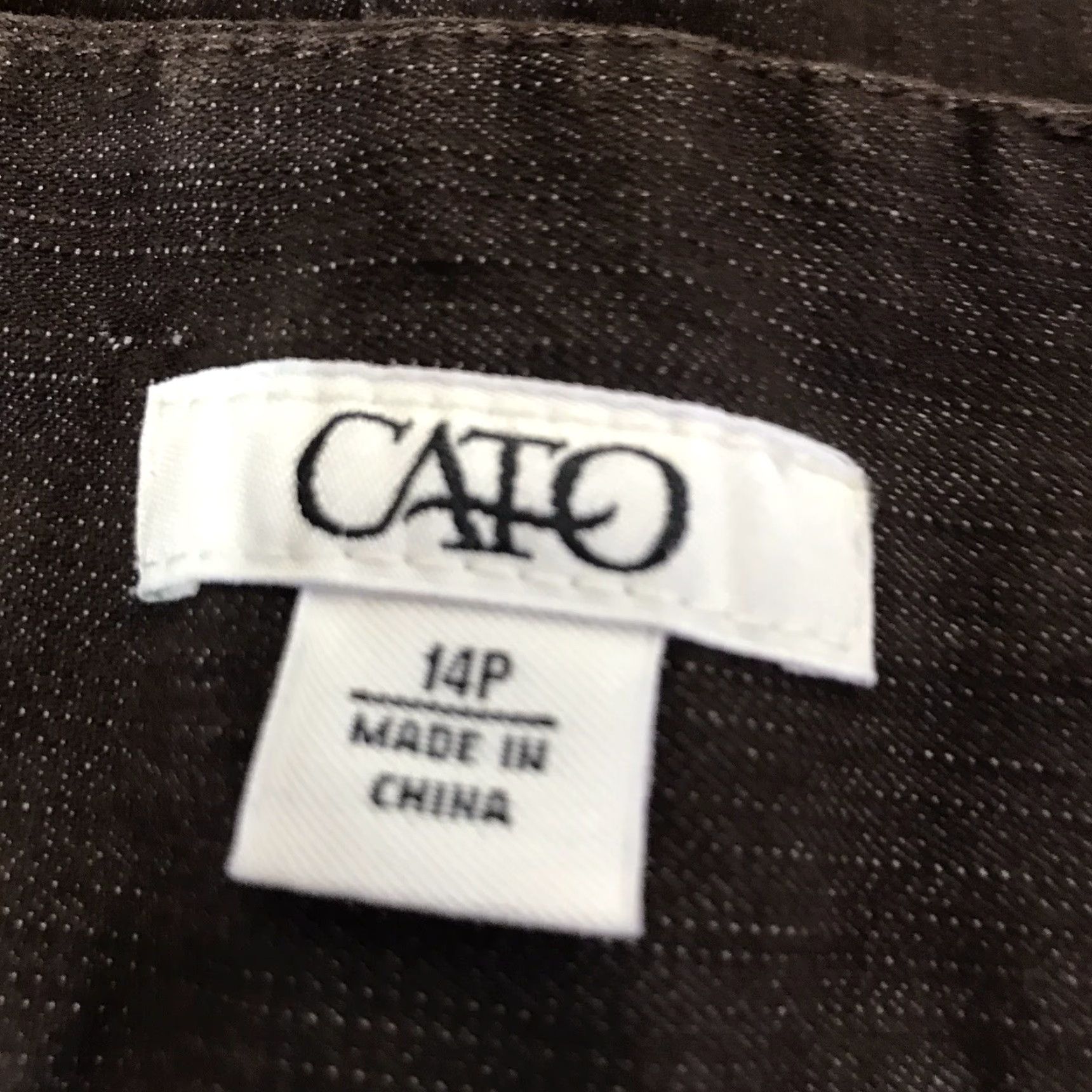 Vintage Cato Womens Wide Leg Dress Pants Brown Size 14P Petites Office Business Casual Comfortable Size 36" / US 14 / IT 50 - 5 Thumbnail