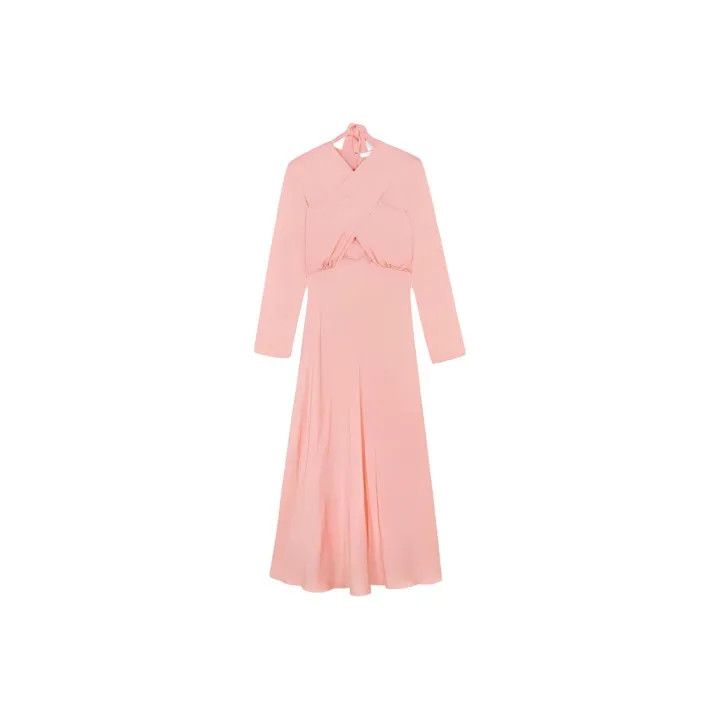 Sandro Sandro Pink Long Sleeve Dress for Women 0079 Size S / US 4 / IT 40 - 1 Thumbnail