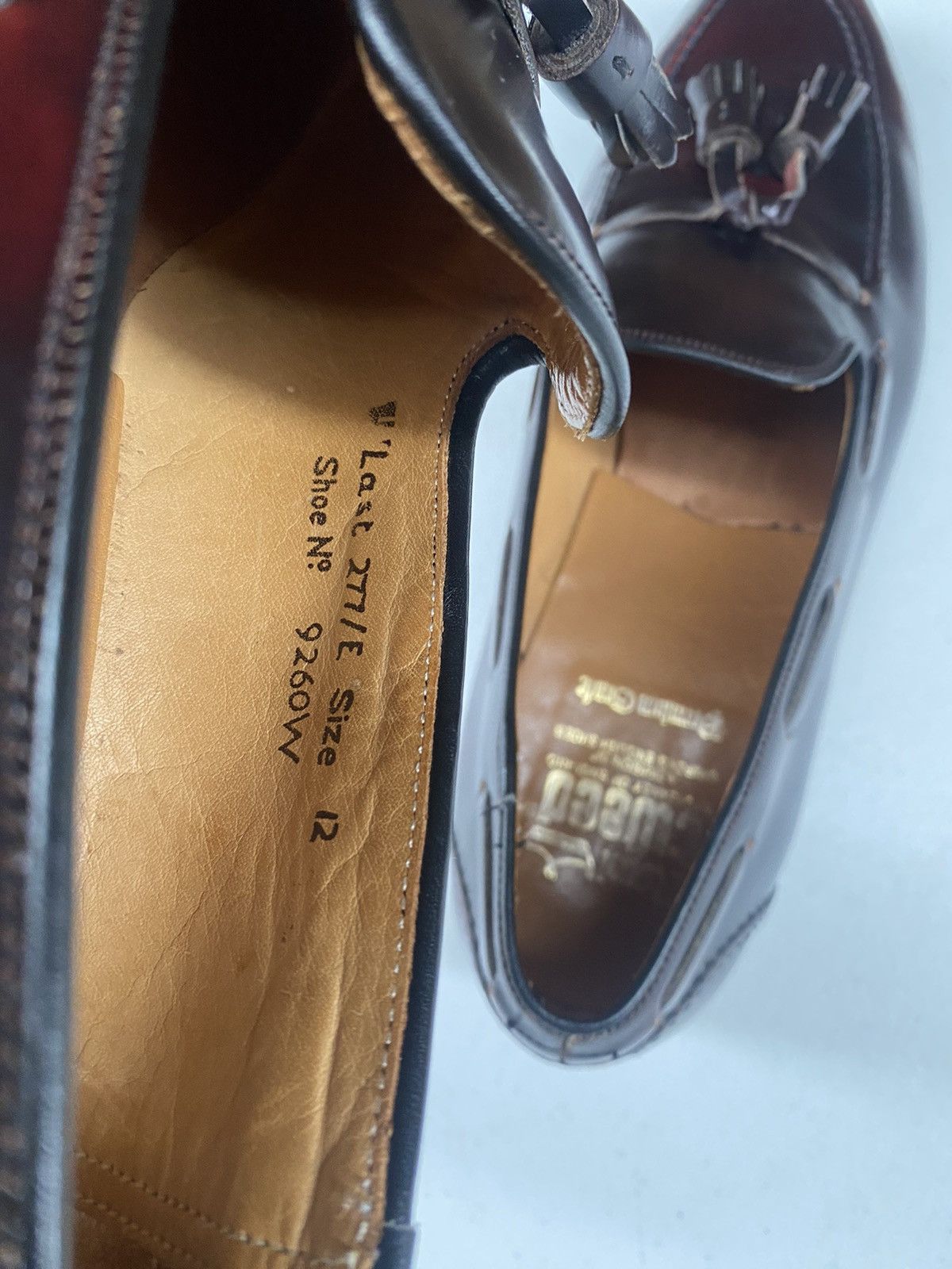 Cheaney Church’s 🇮🇹 RT Cheaney Merlot shell cordovan tassel loafer 12 Size US 12 / EU 45 - 8 Thumbnail