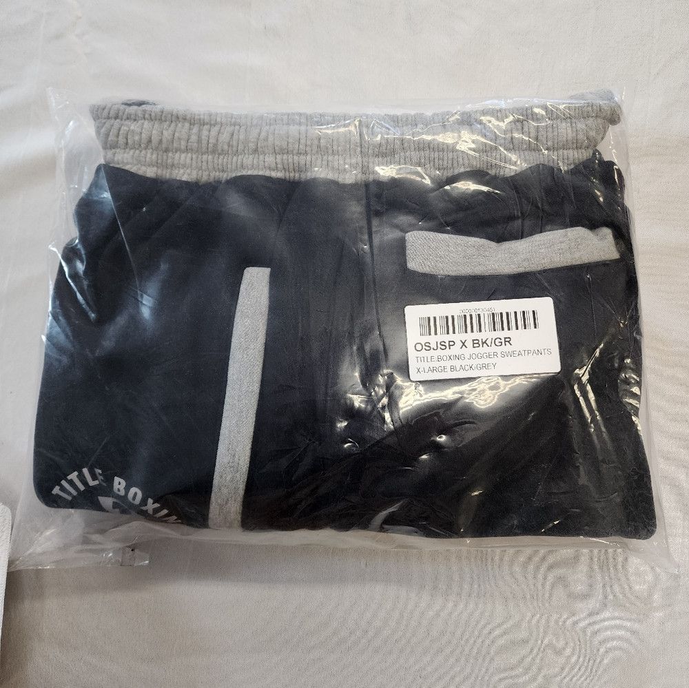 Other Title Boxing Black Grey Training Joggers Warm Pockets Size US 34 / EU 50 - 3 Thumbnail