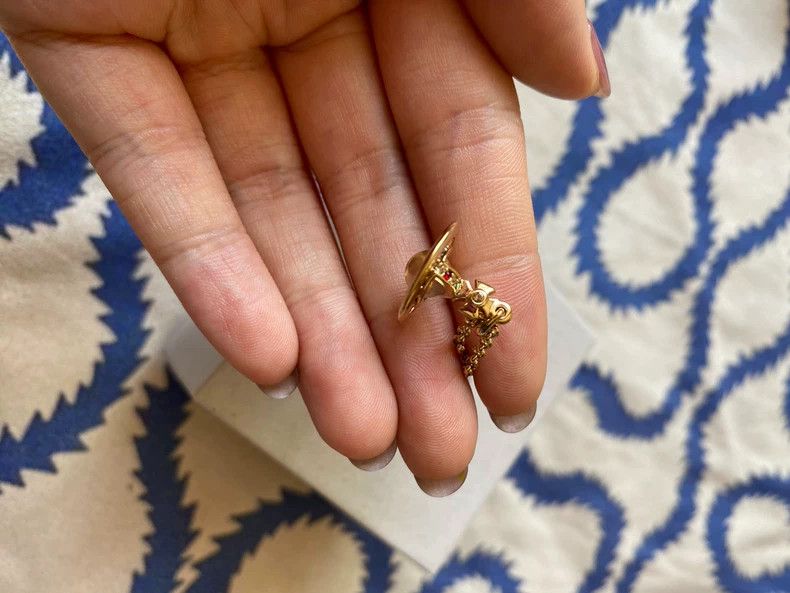 Vivienne Westwood Vivienne Westwood Used golden Orb Saturn necklace Size ONE SIZE - 4 Thumbnail