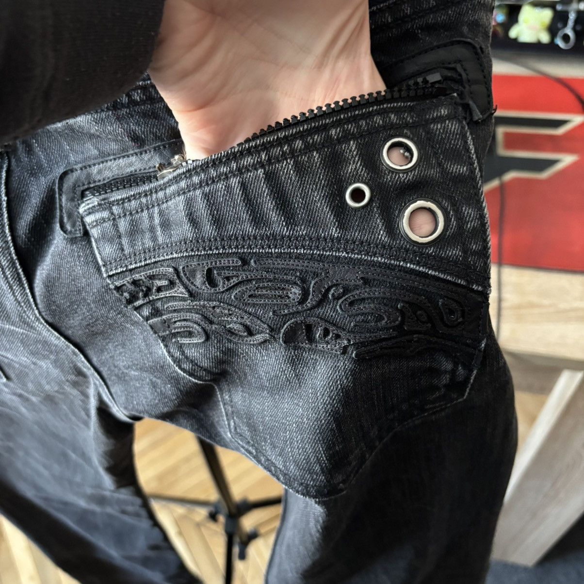 Diesel Vintage Y2K Diesel Italy Jeans Hedi Slimane Style Size US 34 / EU 50 - 8 Thumbnail