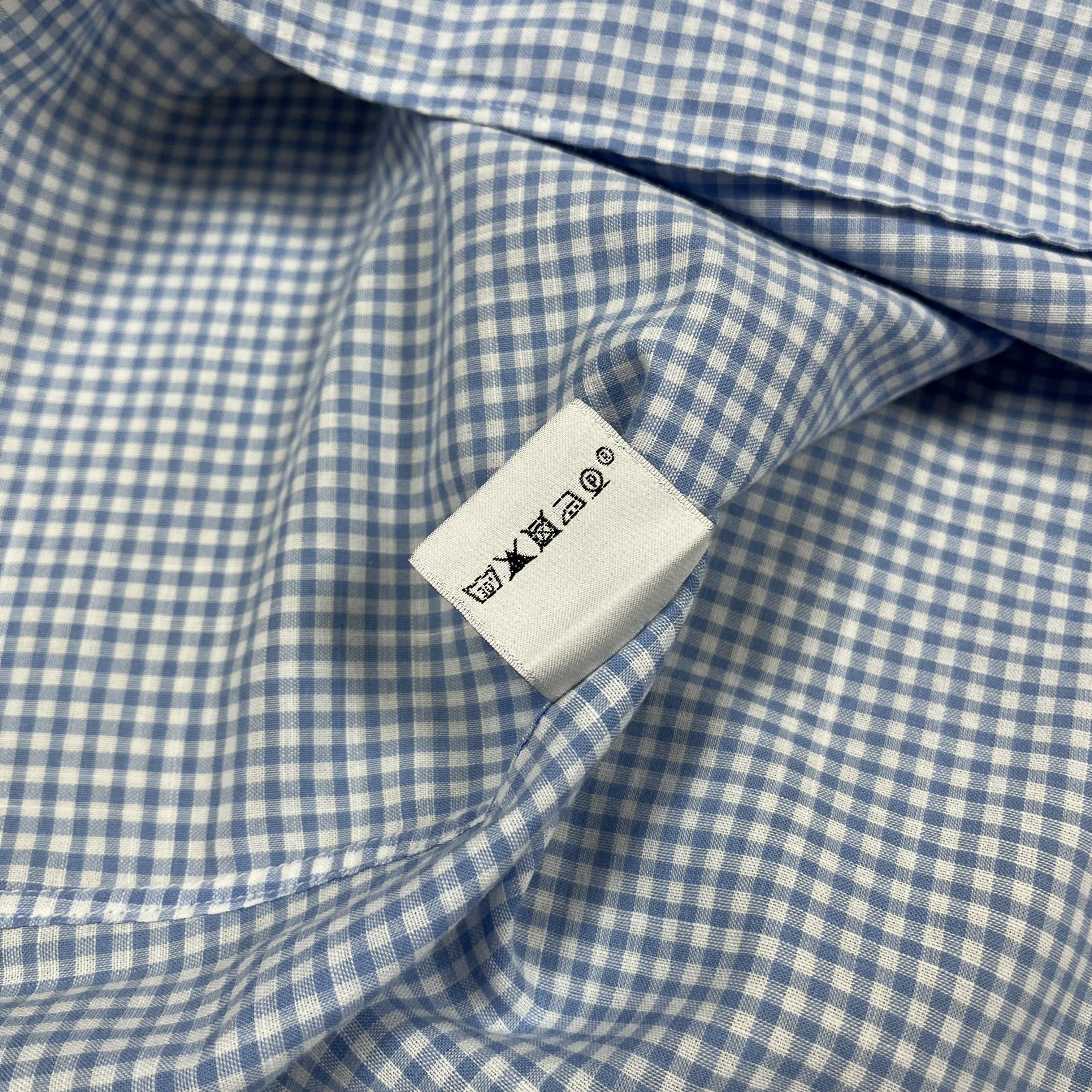 Hermes Hermes Paris Long Sleeve Button Up Checkered Shirt Size US L / EU 52-54 / 3 - 13 Thumbnail