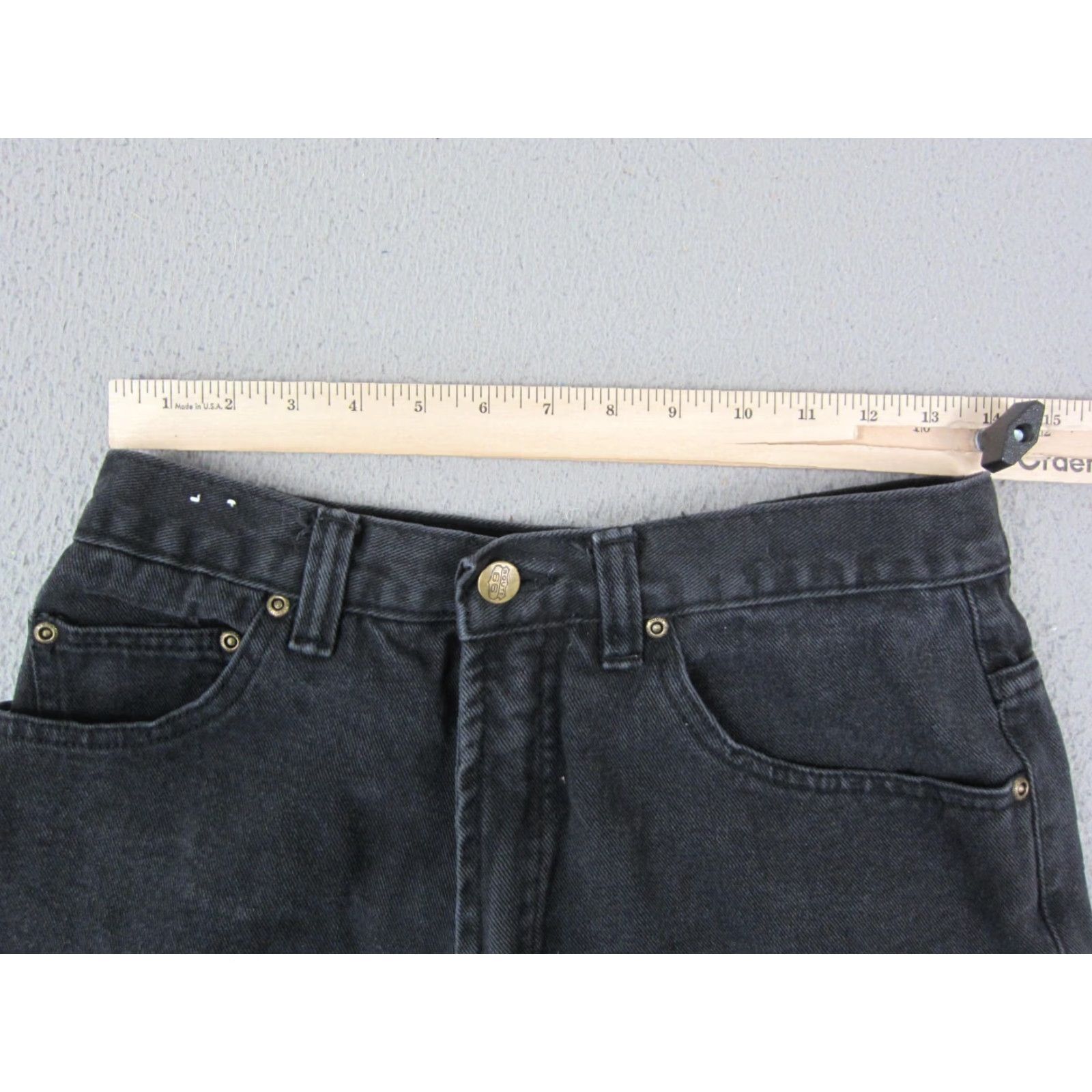 Route 66 VINTAGE Route 66 Shorts Jeans Mens 32 Black Denim Jorts 90s Relaxed Fit 5-Pocket Denim Short Baggy Casual Workwear Summer Spring Mens Size US 32 / EU 48 - 5 Thumbnail