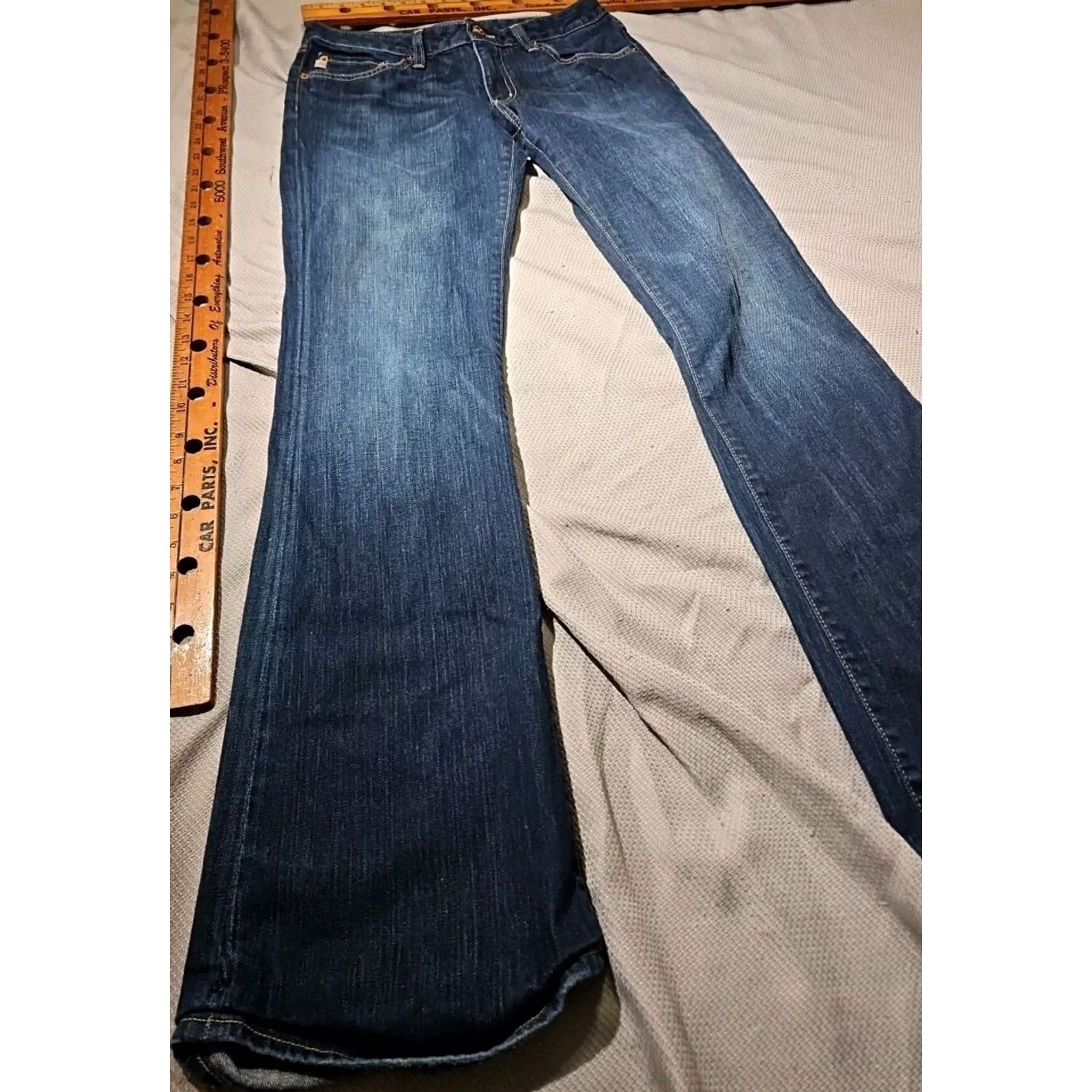 Denime BIG STAR Jeans Womens Size 29 Regular Blue Honey Flare Denim Rodeo Western Pant - Pre-Owned, Excellent Condition, Measurements Provided Size 29" - 5 Thumbnail