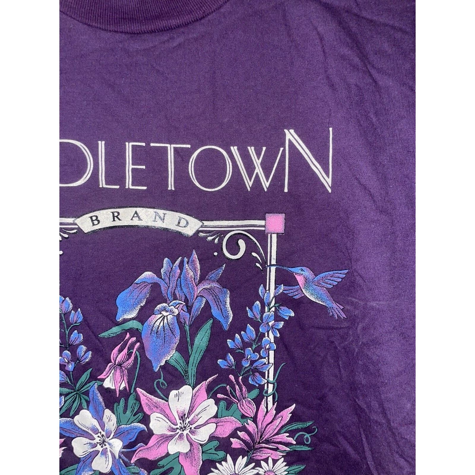 Jerzees Vintage Middletown Shirt Wildflower Wild Flower Tee VTG 90s Size US L / EU 52-54 / 3 - 3 Thumbnail