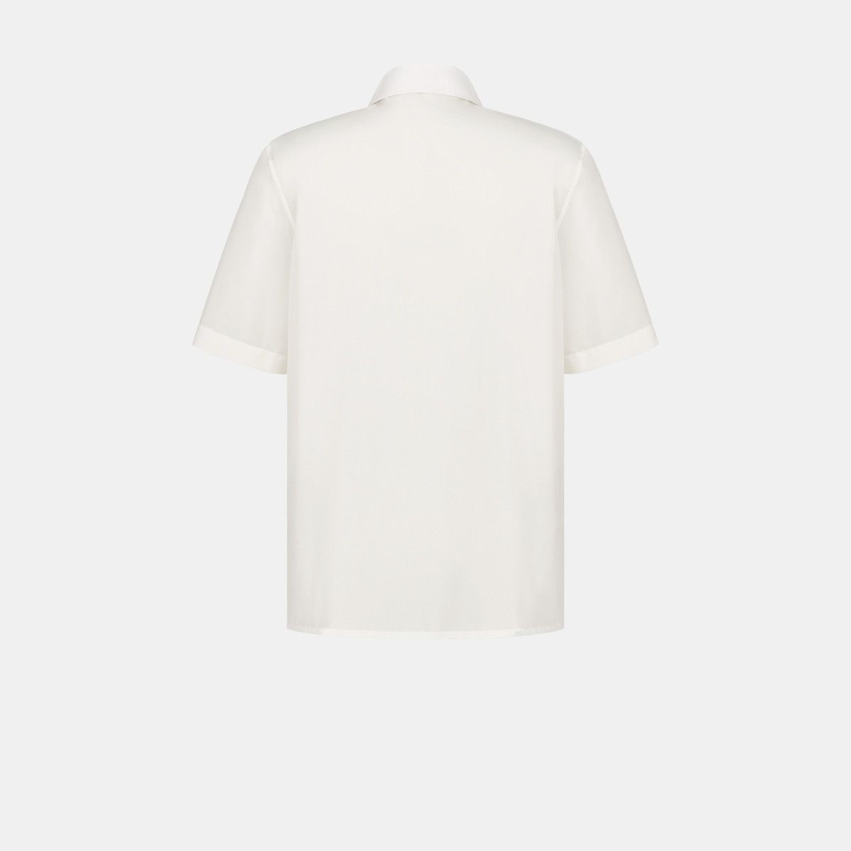 Dior o1bcso1str0226 Short-Sleeved Zipped Shirt in White Size US M / EU 48-50 / 2 - 2 Thumbnail