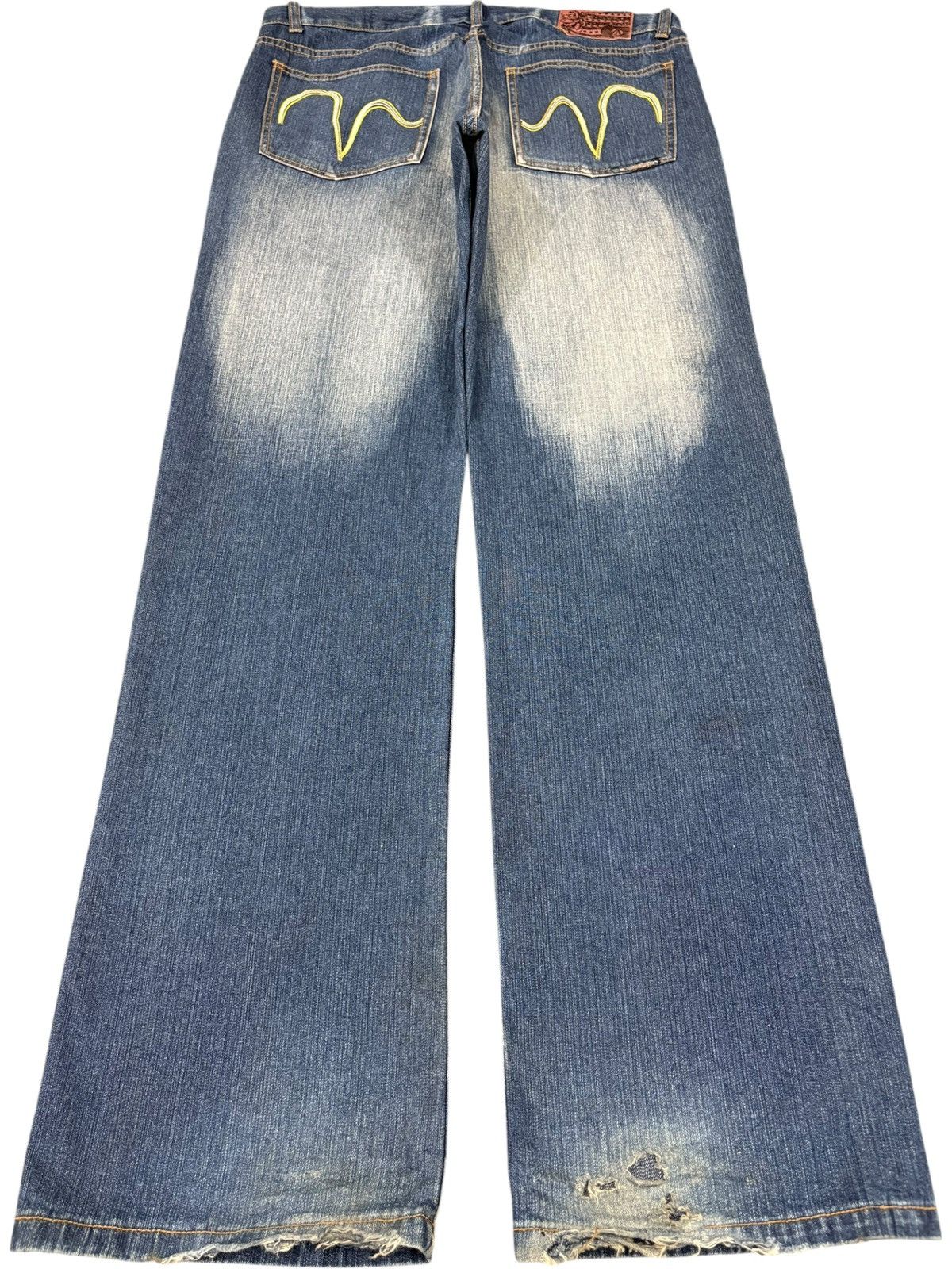 Volcom Vintage Volcom Faded Wash Baggy Skate Jeans Size US 35 - 2 Thumbnail