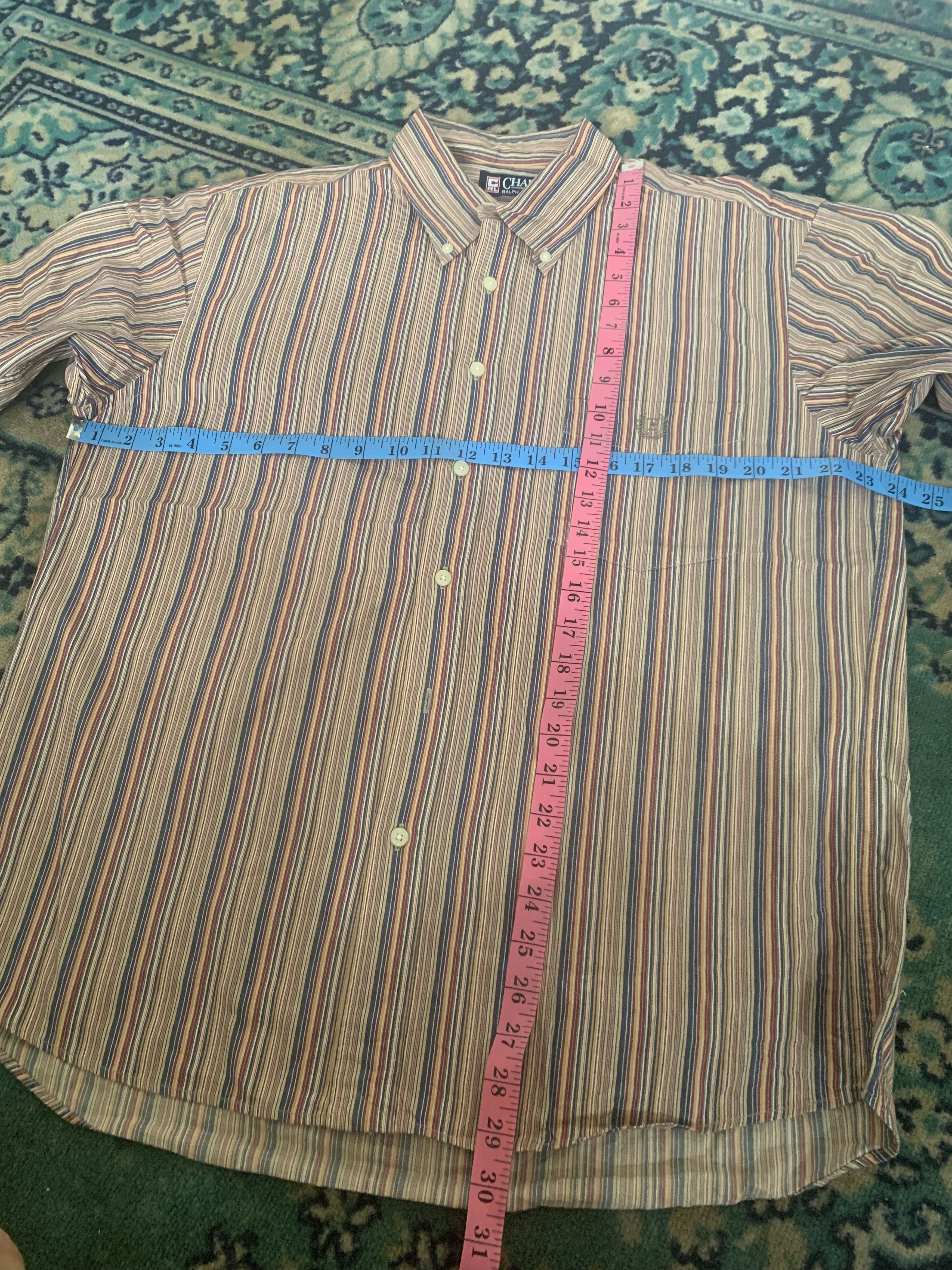 Chaps Ralph Lauren Charps Ralph Lauren Polo Button Up Stripe Rare Size US XL / EU 56 / 4 - 5 Thumbnail