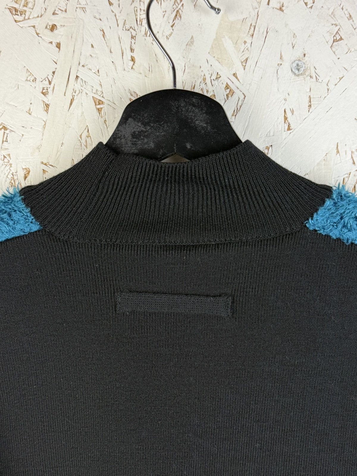Jean Paul Gaultier Vintage Jean Paul Gaultier Fur Knit Sweater Black Blue 40 Size S / US 4 / IT 40 - 5 Thumbnail