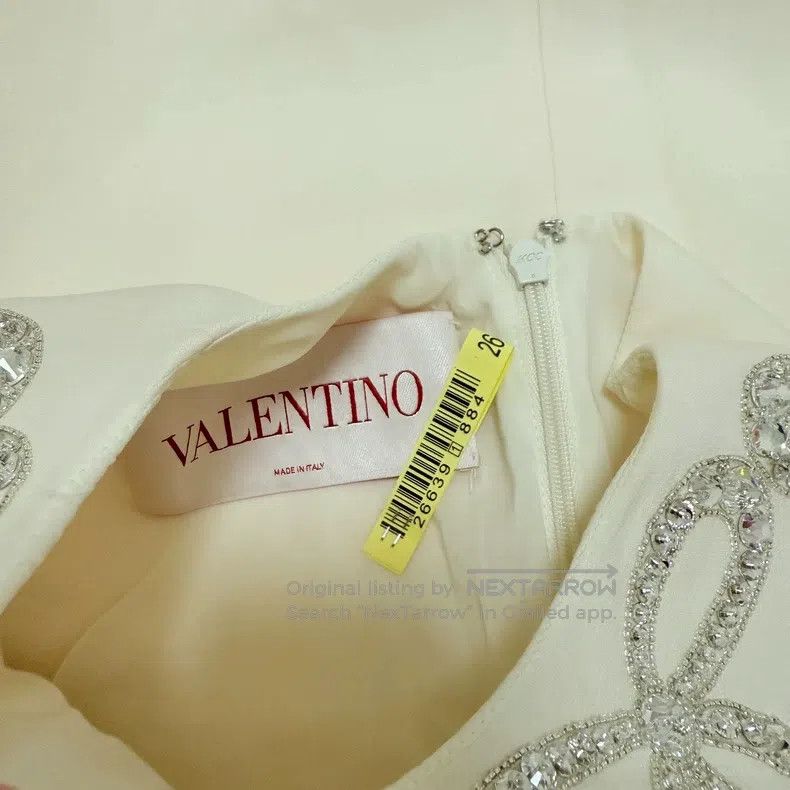 Valentino Valentino Crystal bow embroidered dress Size M / US 6-8 / IT 42-44 - 3 Thumbnail