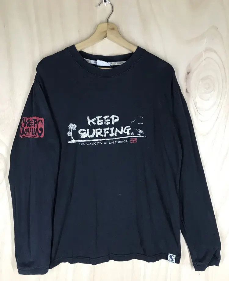 Vintage Vintage Keep Surfing Tshirts Size US L / EU 52-54 / 3 - 1 Thumbnail