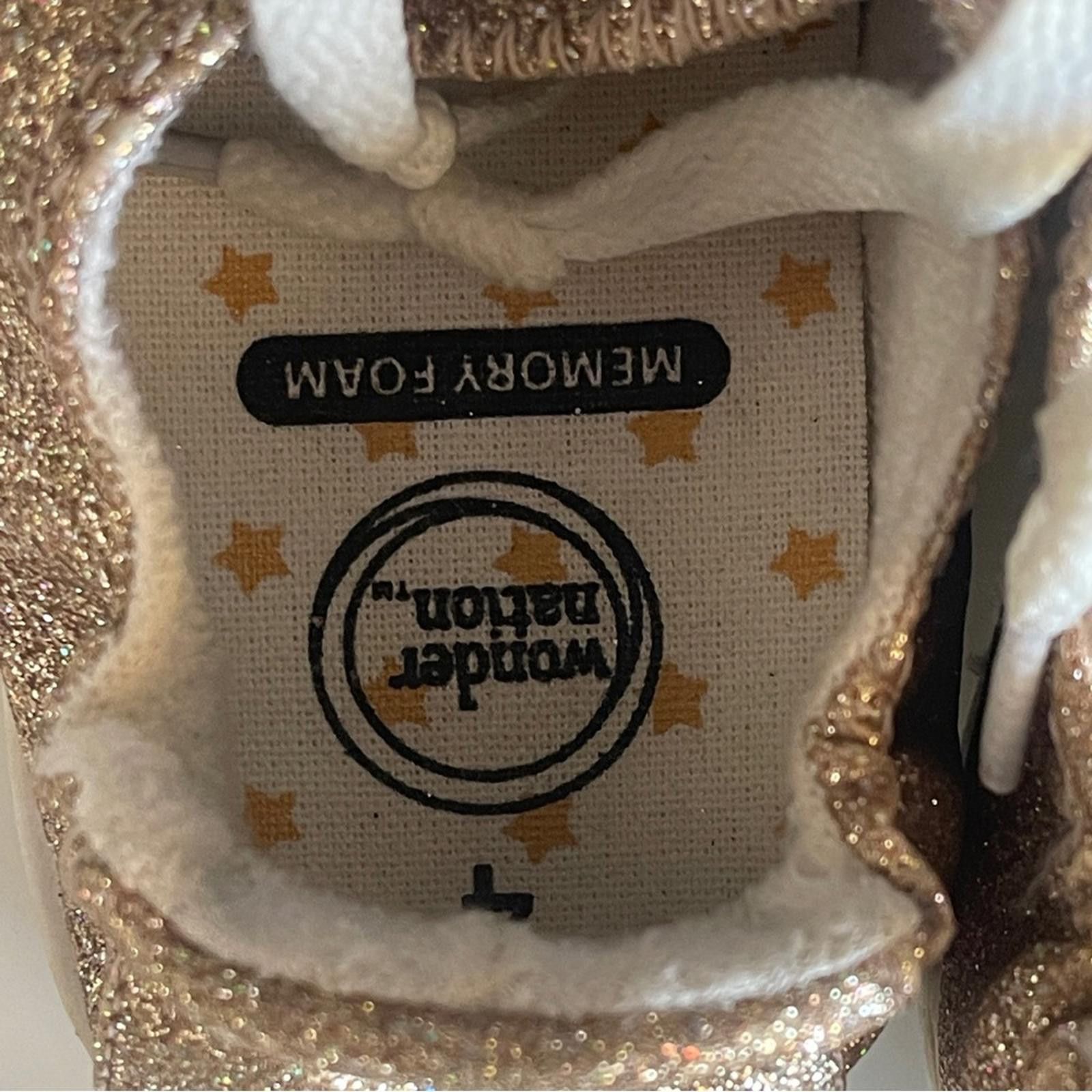 Other wonder nation Glitter Lace-Up Sneakers in Gold&White size 4 Size US 5 / EU 37 - 6 Thumbnail