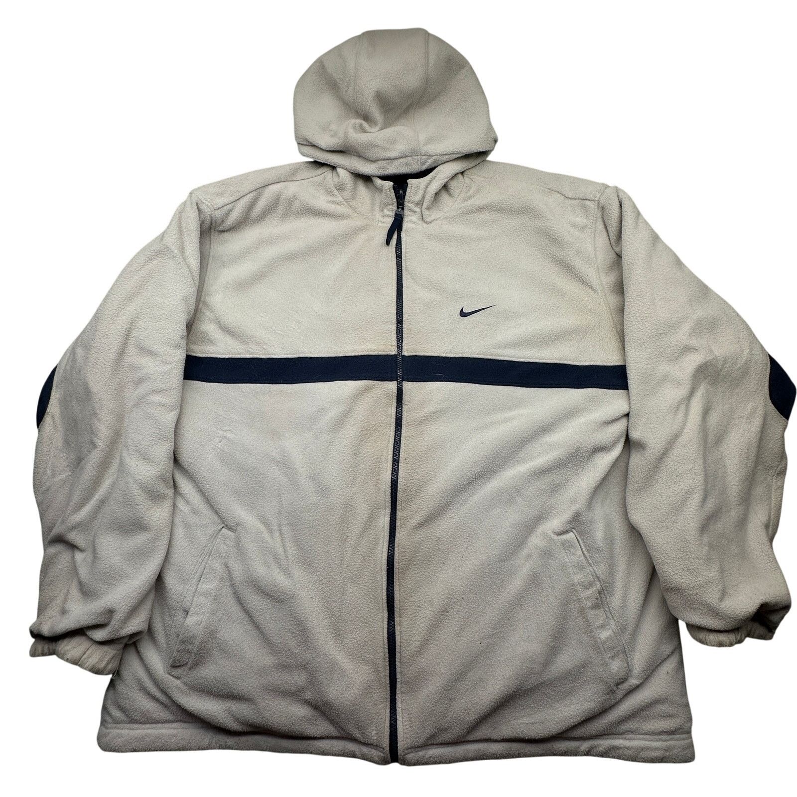 Nike Vintage Y2K Nike Reversible Jacket Mens XL Navy STAINED Size US XL / EU 56 / 4 - 2 Thumbnail
