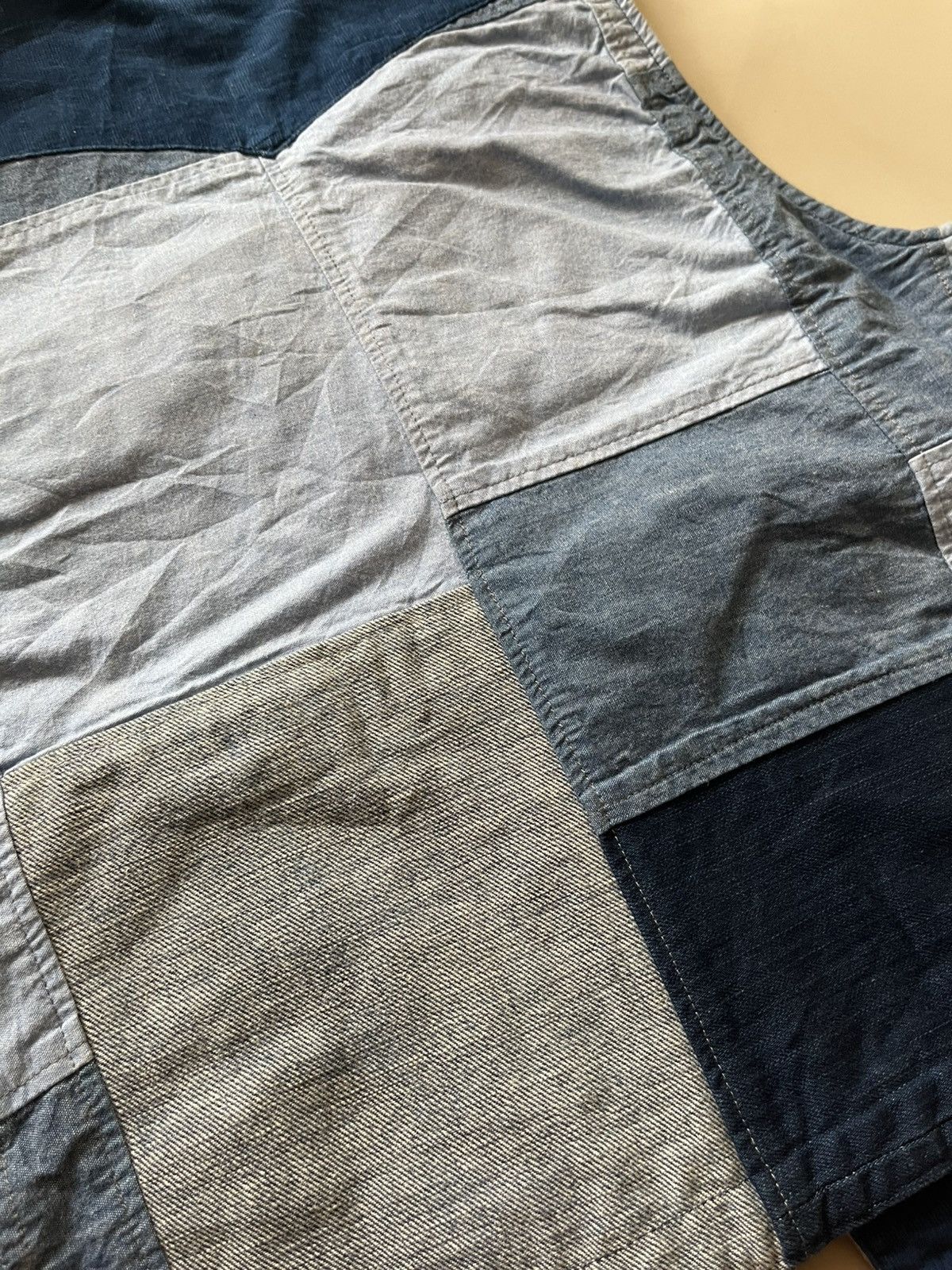Japanese Brand Gowest Key patchwork vest Size US XS / EU 42 / 0 - 11 Thumbnail