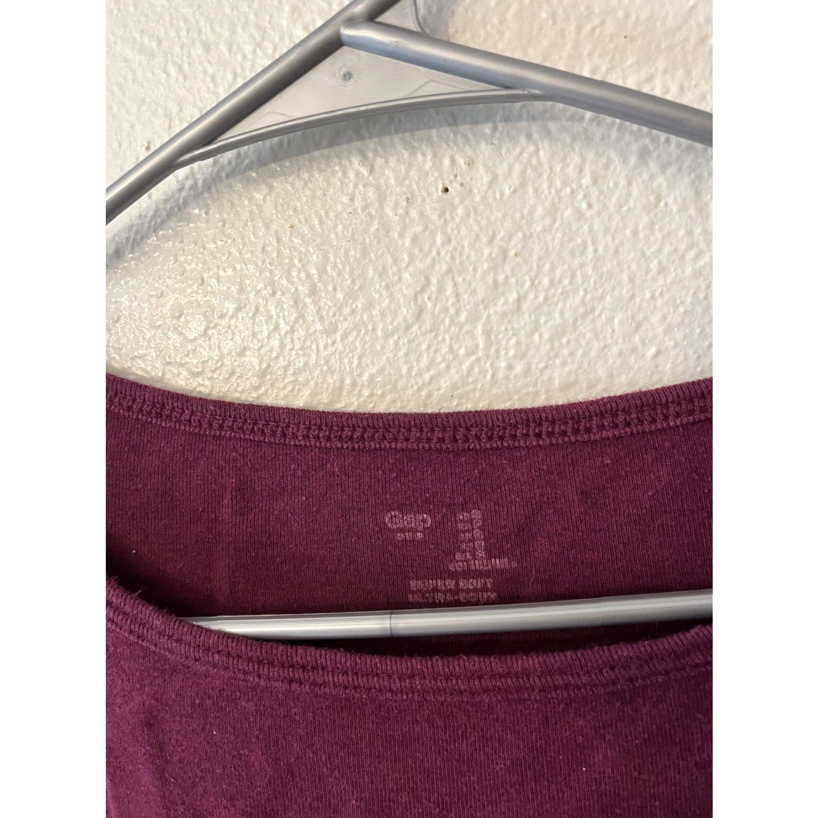 Gap Gap Women’s Small Maroon Cotton Boat Neck Long Sleeve Pullover Sweater Solid Size S / US 4 / IT 40 - 3 Thumbnail