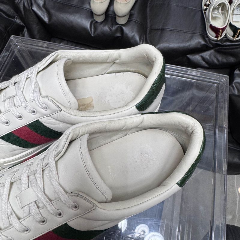 Gucci Gucci Ace Leather Low Top Sneakers for Men - Size US 9.5 / EU 42-43 - 7 Thumbnail