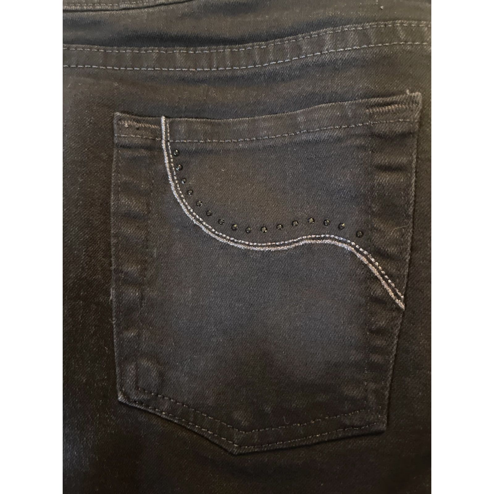 Lee Lee Riders By Lee Women's Jeans 10 M Mid Rise Straight Black Stretch Denim 32x32 Size 32" / US 10 / IT 46 - 5 Thumbnail
