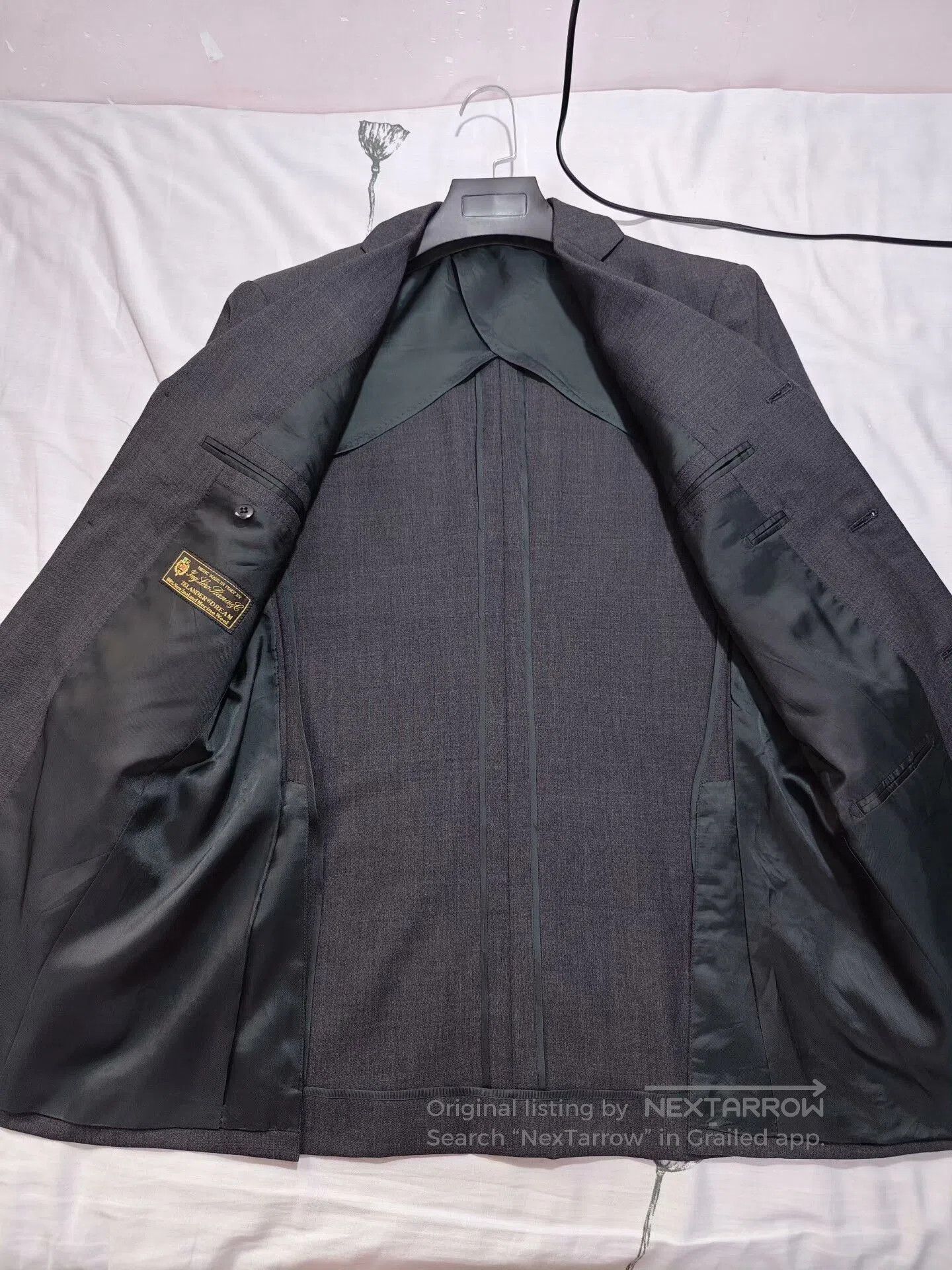 Loro Piana Italian Custom Gray Wool Blazer. Size US M / EU 48-50 / 2 - 6 Thumbnail