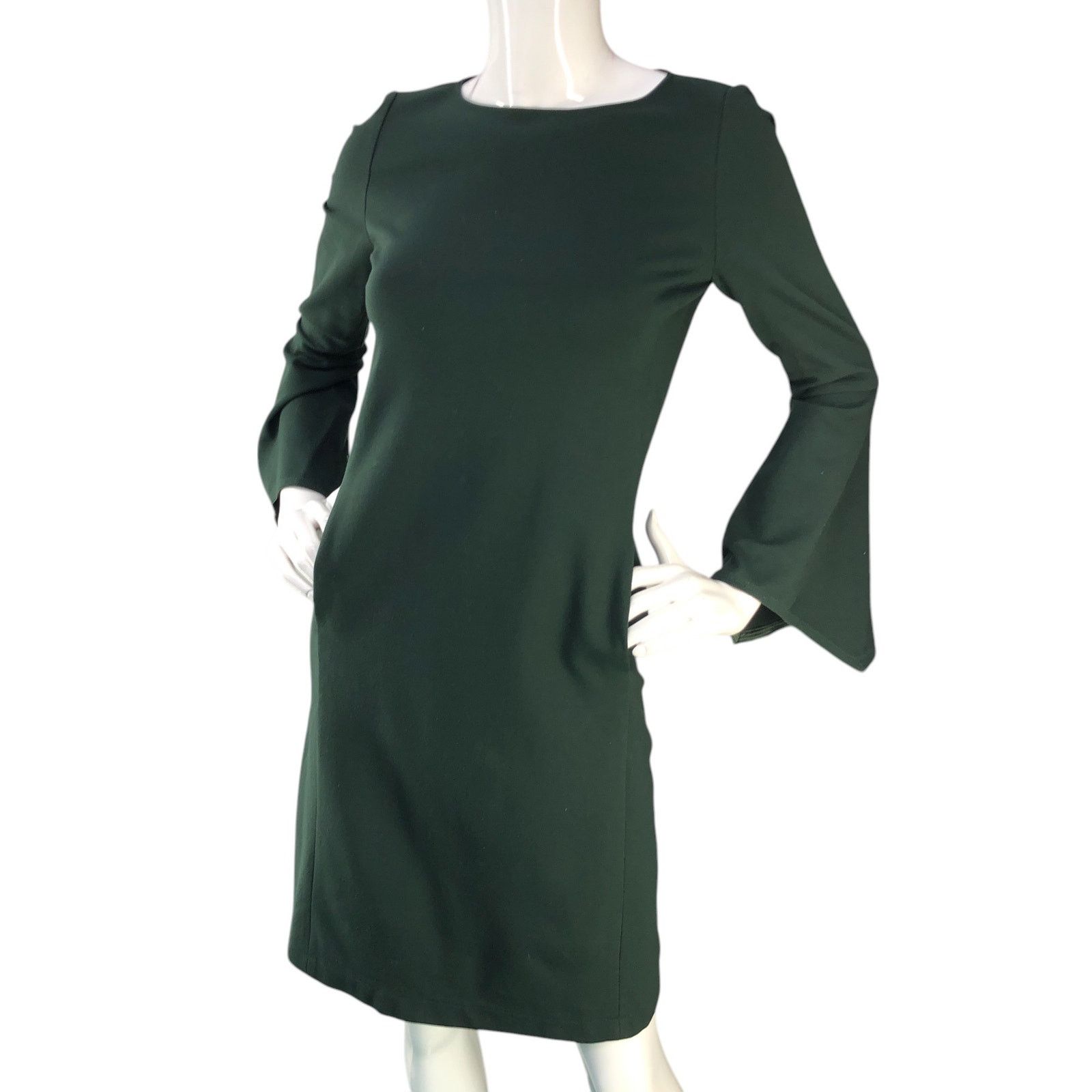 Lafayette 148 Lafayette 148 New York Womens Size XS Dress Round Neck Green Size XS / US 0-2 / IT 36-38 - 1 Thumbnail