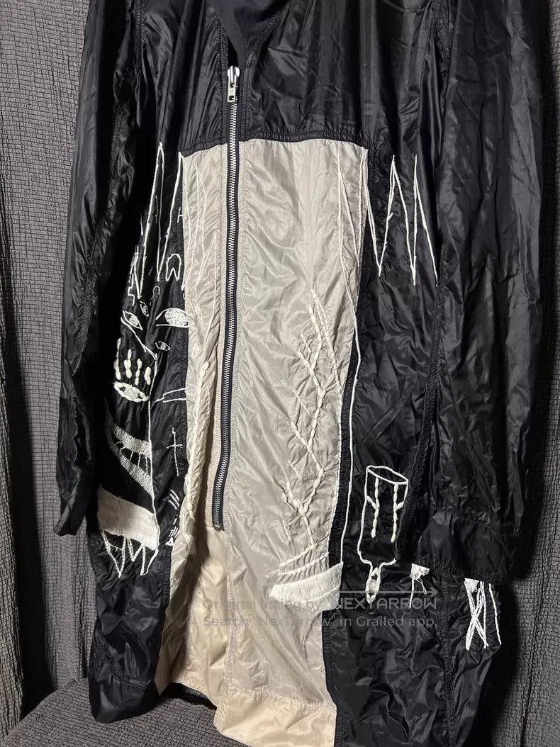 Rick Owens RICK OWENS Thousand Needle Ghost Face Embroidered Scarf Wi Size US L / EU 52-54 / 3 - 3 Thumbnail