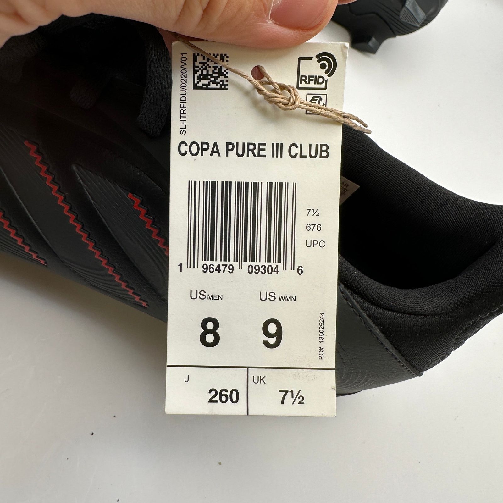 Adidas ADIDAS Men's 8 COPA PURE III CLUB Firm Multi Ground Cleats Size US 8 / EU 41 - 8 Thumbnail