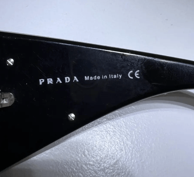 Prada PRADA Sunglasses Rectangle Wrap Shield Metal Symbole Sport Size ONE SIZE - 5 Thumbnail