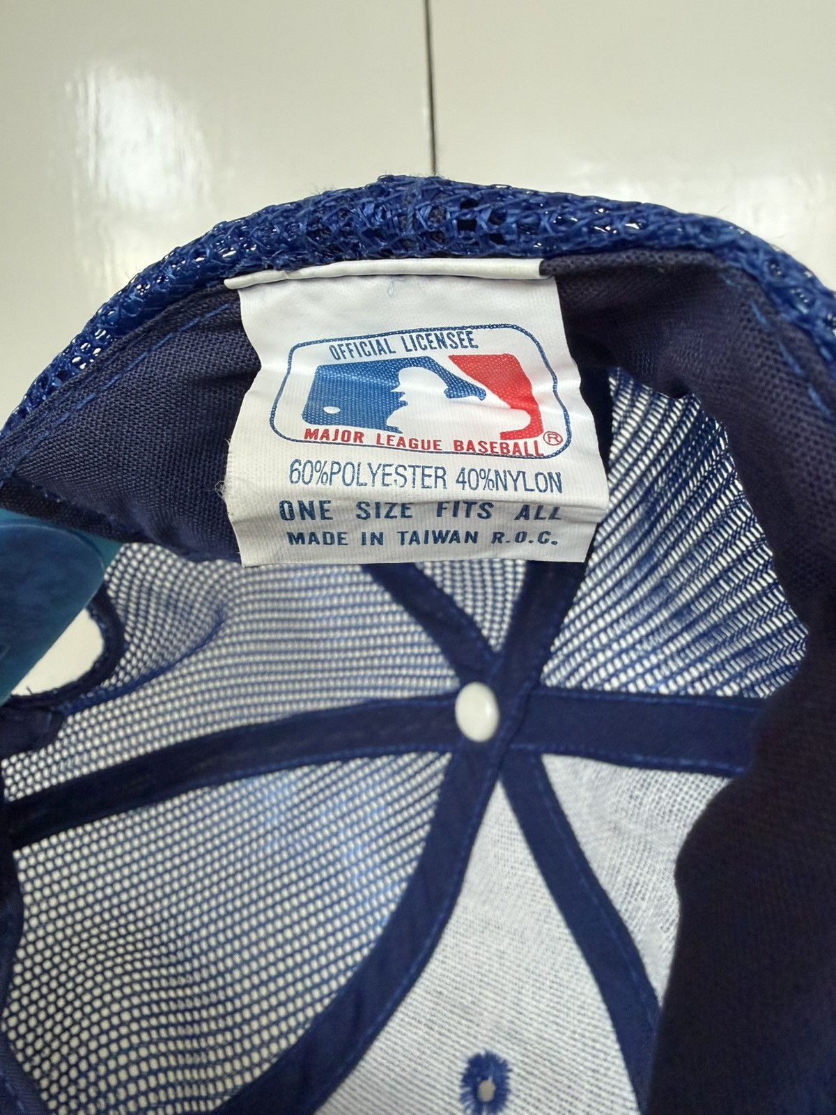 MLB NEW YORK METS BASEBALL CAP TRUCKER HAT MLB VINTAGE 80S 90S Size ONE SIZE - 9 Thumbnail